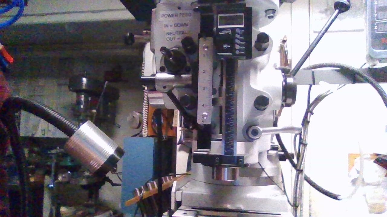 iGaging Digital Readout (DRO) and Quill Kit Mounting Bracket for Bridgeport Type Mills 6