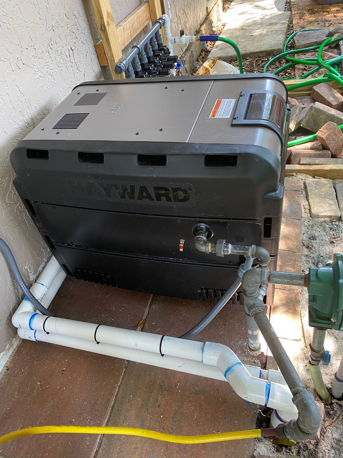 Hayward H-Series Natural Gas Pool Heater for Inground Pools 150,000 BTU | W3H150FDN Universal H Series Swimming Pool Water Heaters feature High Quality Cupo Nickel Heat Exchanger w/ Low NOx Emissions customer photo 1