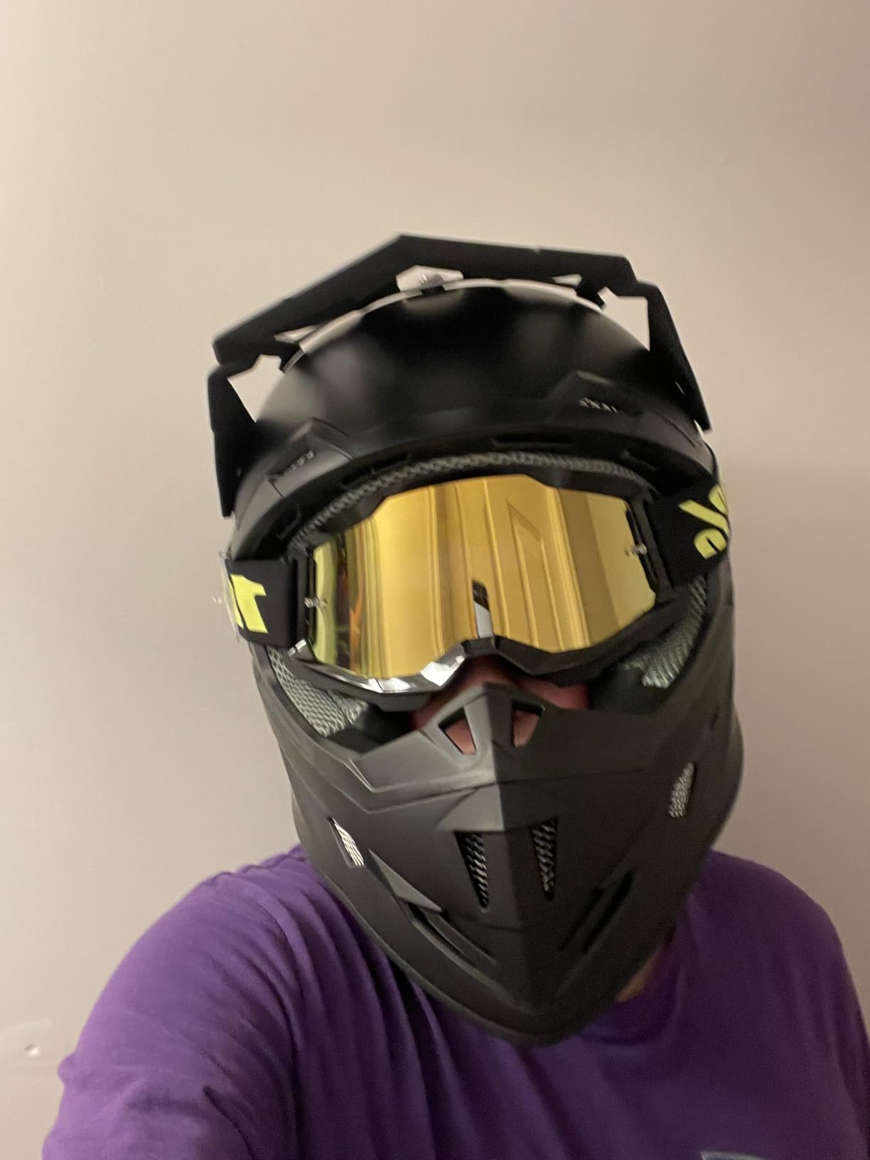 GLX GX23 Full-Face Dirt Bike Motocross Motorcycle Helmet, DOT | Unbreakable Off-Road Confidence customer photo 1