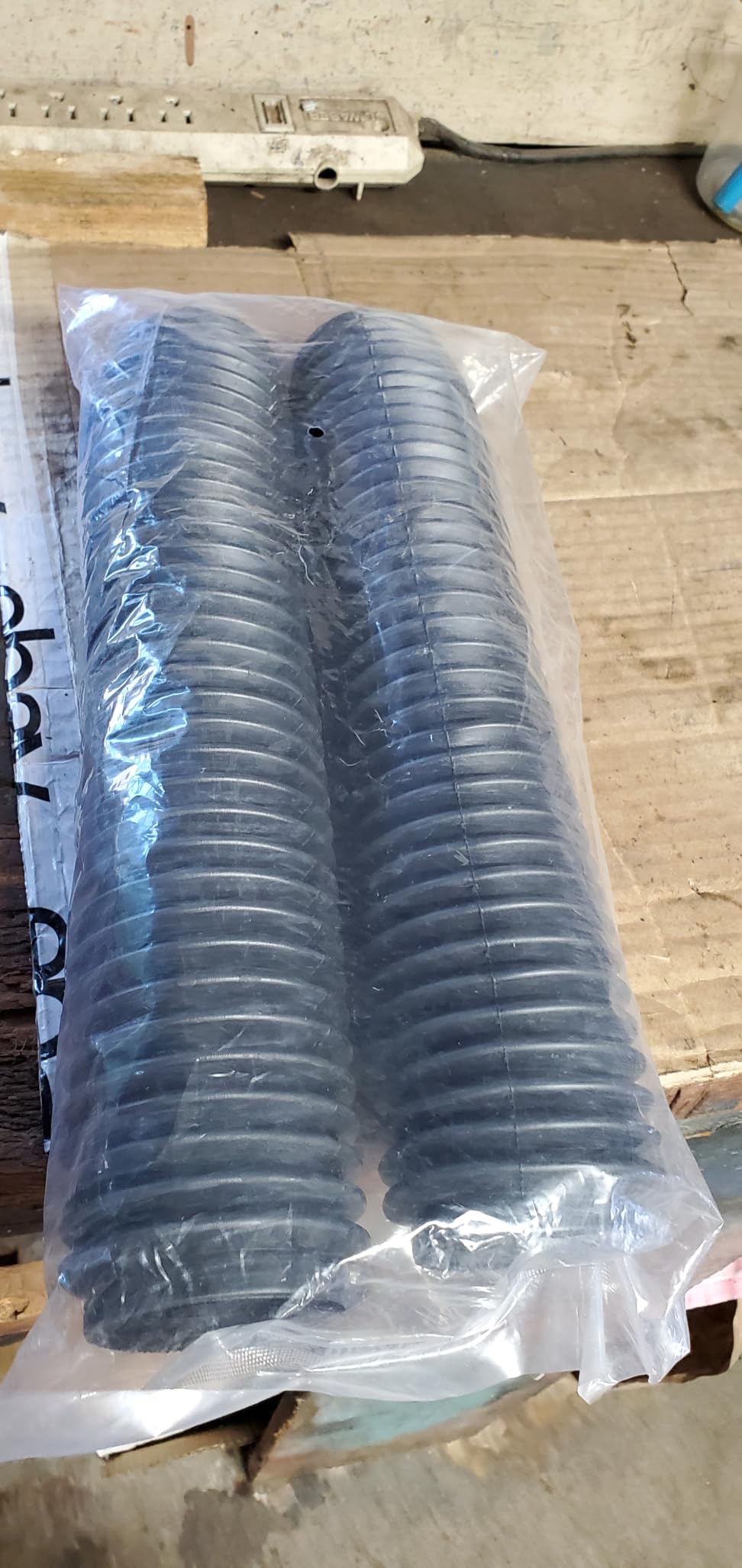 Motorcycle Front Fork Boots Shock Universal Absorber Covers Protector Rubber Dust Gator Guard Gaiters For Most Dirt Bike (Black) customer photo 2