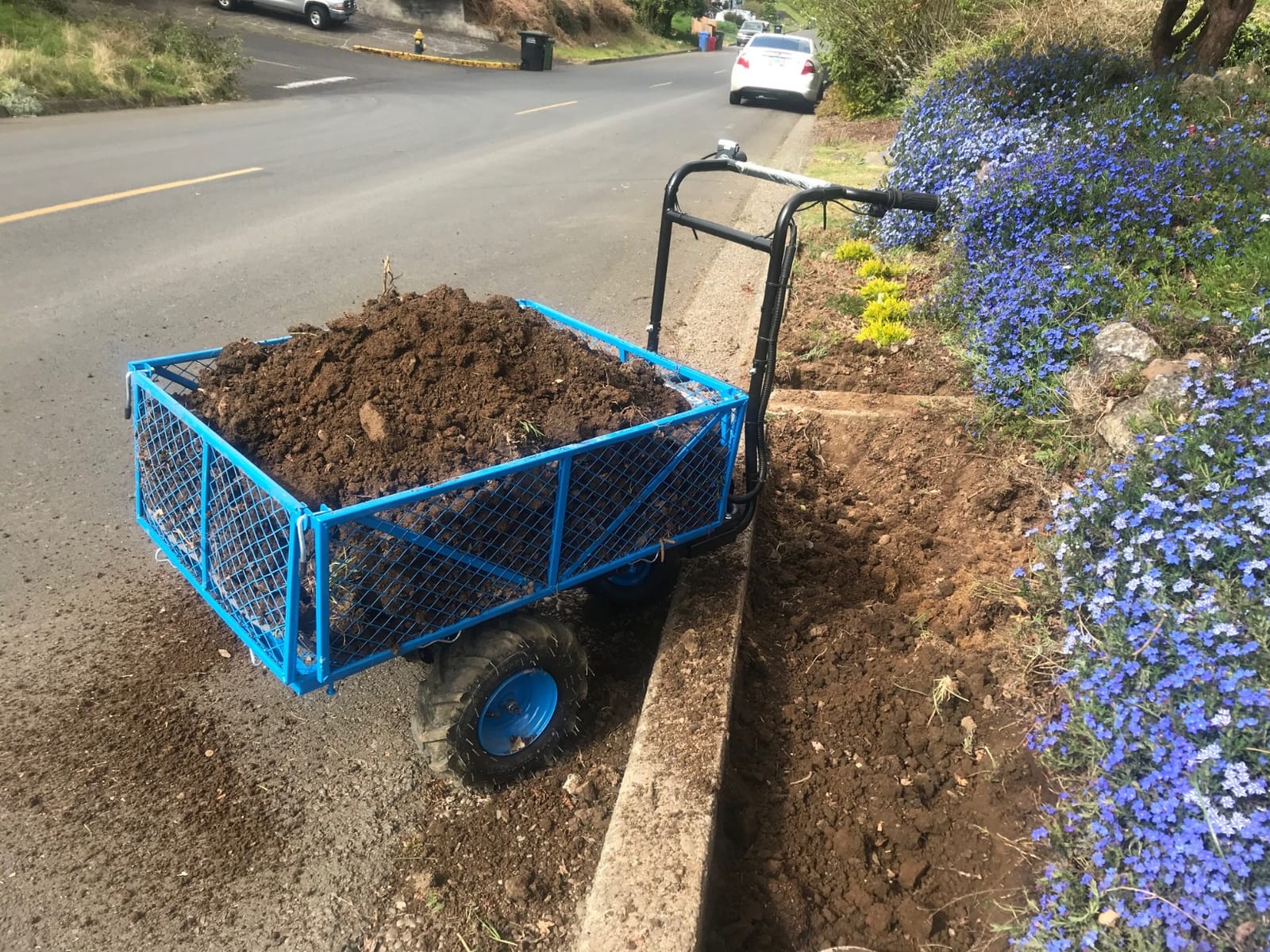 Landworks Utility Service Cart Wheelbarrow Power Wagon, Super Duty Electric 48V DC Li-Ion Battery Powered, 500 lbs Load & 1000+ lbs Hauling Capacity, Farm & Garden Dump with Modular Cargo Bed customer photo 1