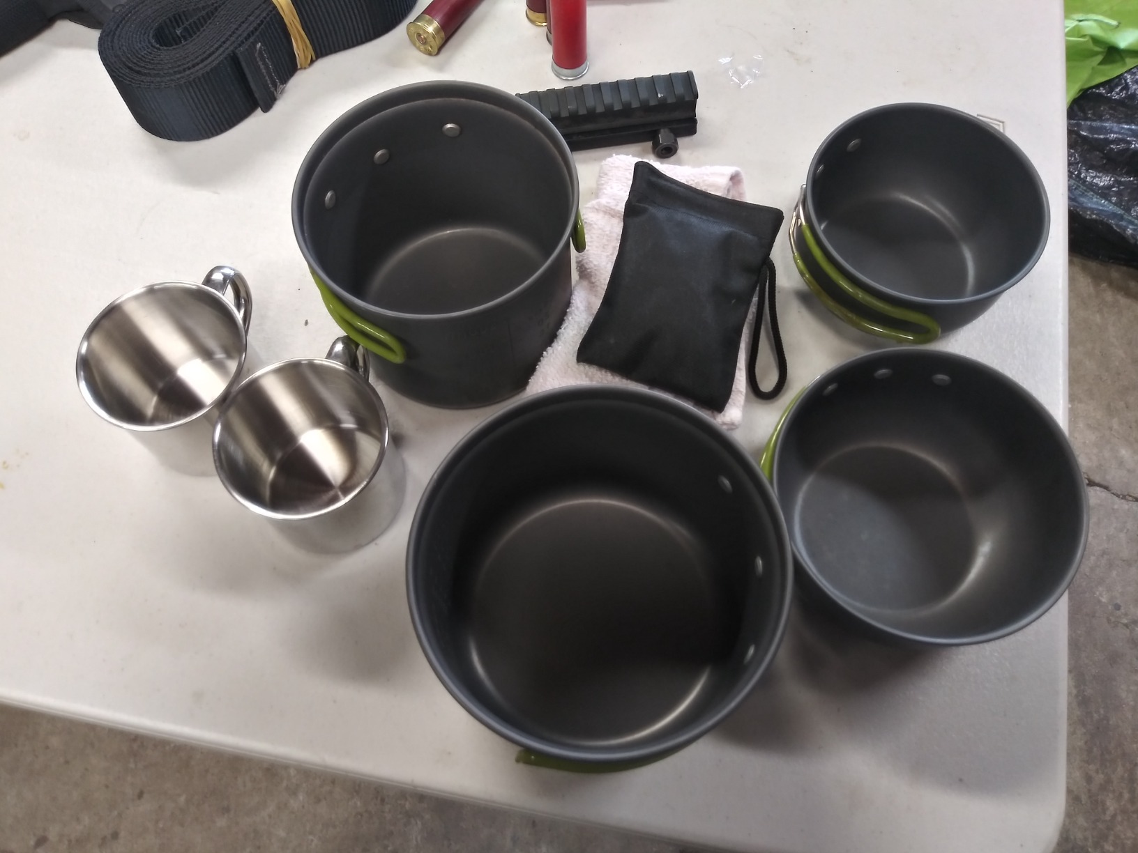 Odoland 16pcs Camping Cookware Mess Kit, Lightweight Pot Pan Mini Stove with 2 Cups, Fork Spoon Kits for Backpacking, Outdoor Camping Hiking and Picnic customer photo 1