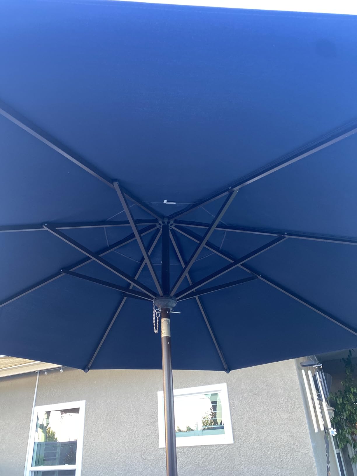 EliteShade USA 10-Year-Non-Fading 9Ft Market Patio Umbrella, UPF 50+ UV Protection Performance Sun Umbrella, Heavy Duty Commercial Grade Outdoor Table Umbrella with Crank & Tilt, Windproof Vented Top customer photo 2