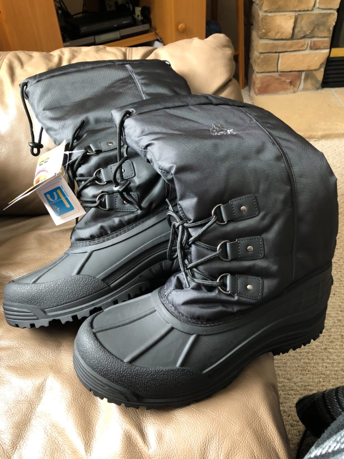 NORTIV 8 Men's Waterproof Winter Snow Boots Insulated | Fur Liner Lightweight Outdoor Tall Boots QUEBEC-M customer photo 1