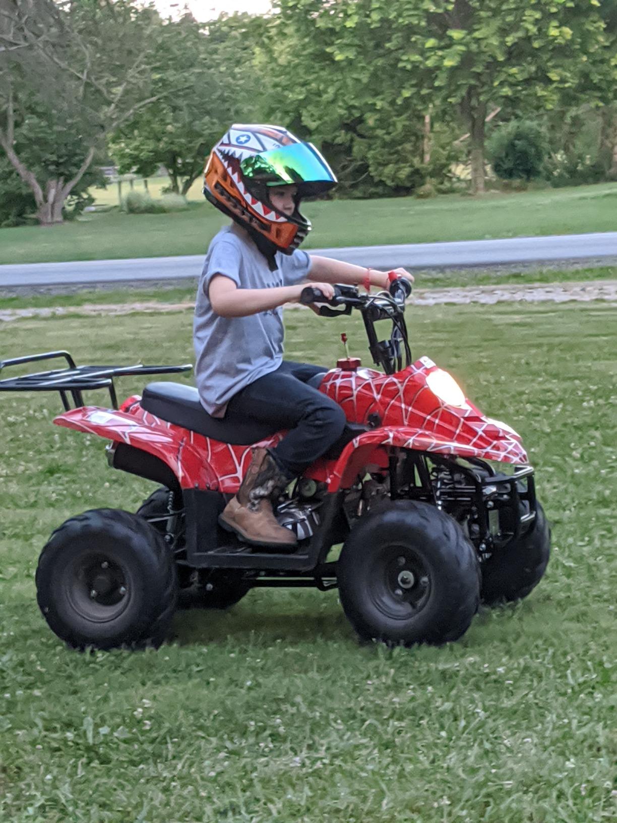 X-PRO 110cc ATV Quad 110cc 4 Wheeler ATVs, Black customer photo 2