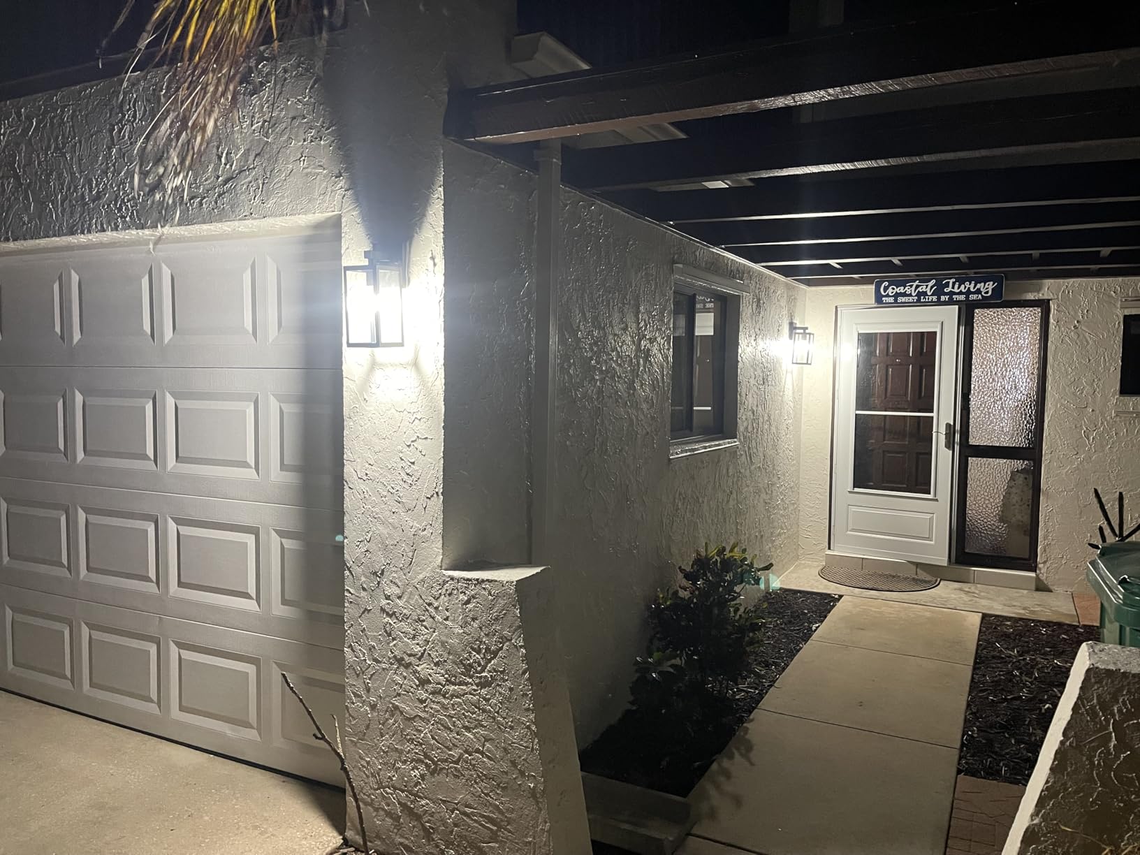 MAXvolador Outdoor Wall Light Fixtures, Exterior Waterproof Wall Lanterns | Black Porch Wall Lights, Anti-Rust, E26 Socket, Clear Glass Outside Wall Mount Sconces, Front Door Lighting for Patio, 2 Pack customer photo 1
