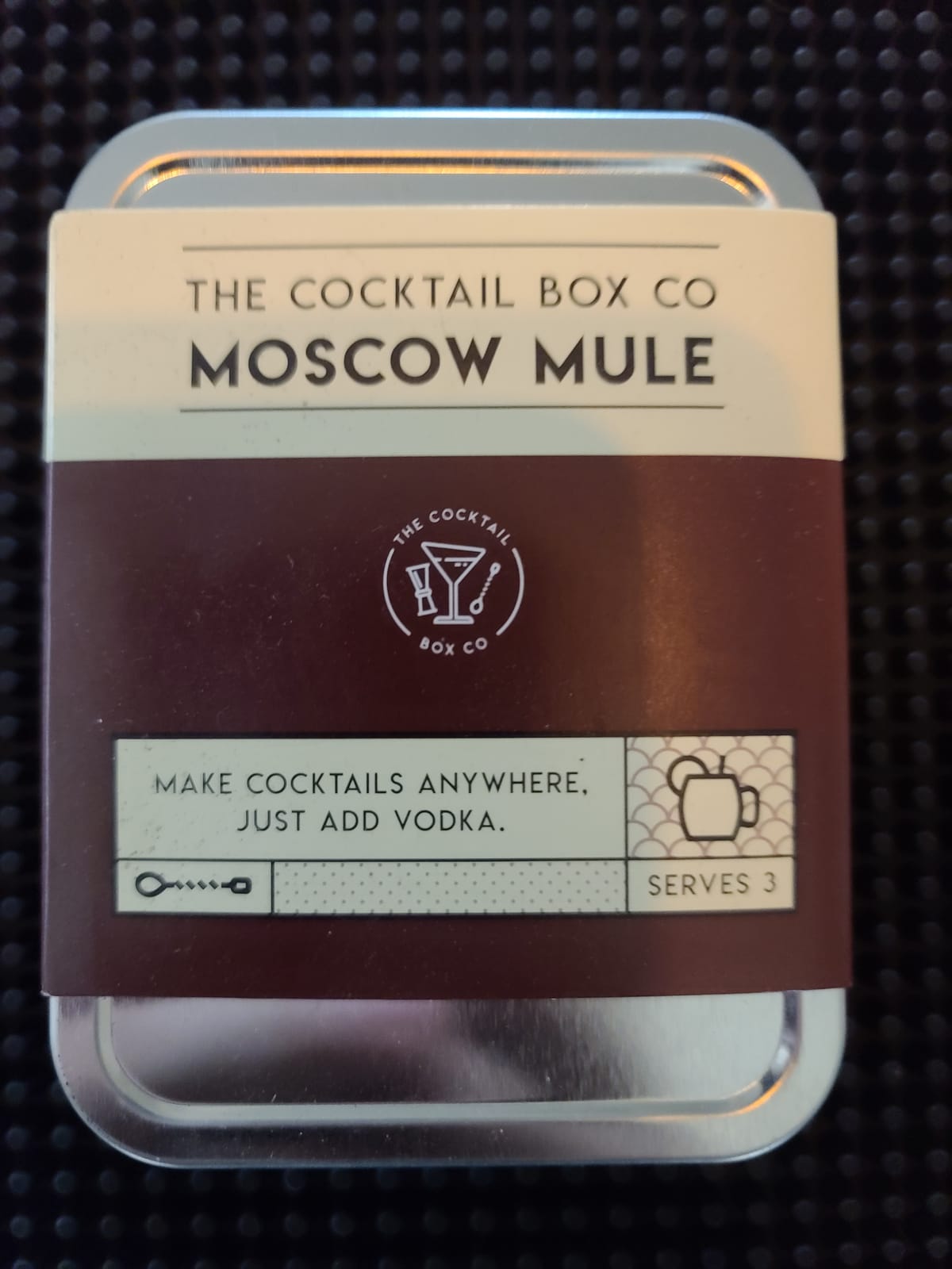 The Cocktail Box Co. Moscow Mule Kit - Travel Mini Cocktail Kit for Plane & Airplane Drink Mixer - Gift Box for Him & Her - Mixology Set with Ingredients of Moscow Mule - Stainless Steel, Cylindrical customer photo 2