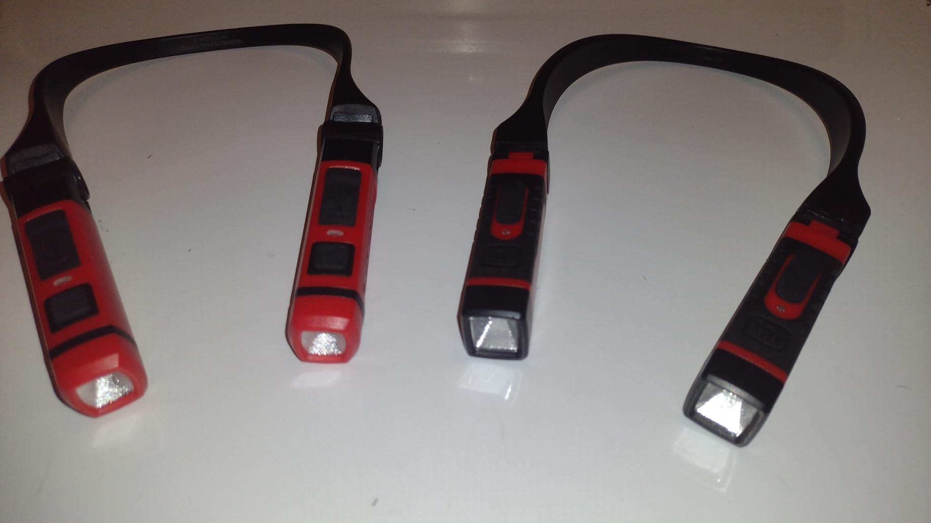 EZRED ANYWEAR Rechargeable Neck Light for Hands-Free Lighting - NK15, Perfect Light for Mechanics, Camping, Hunting, DIY Projects, Reading customer photo 1