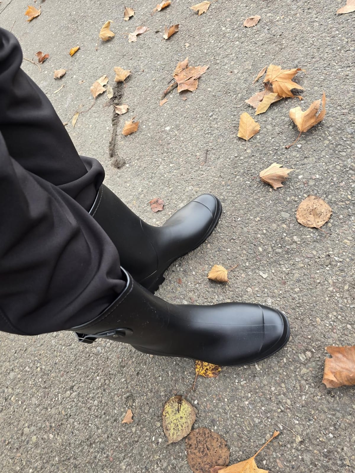 Women's Mid Calf Rain Boots Waterproof Garden Wellies with Buckle customer photo 1