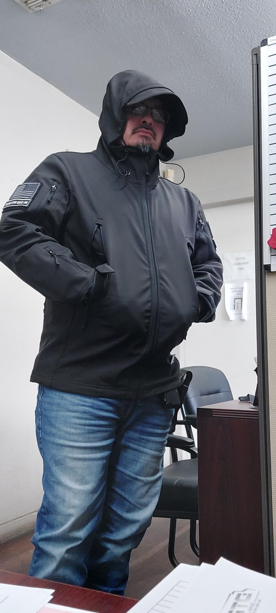 FREE SOLDIER Men's Outdoor Waterproof Softshell Jacket Winter Coat customer photo 1