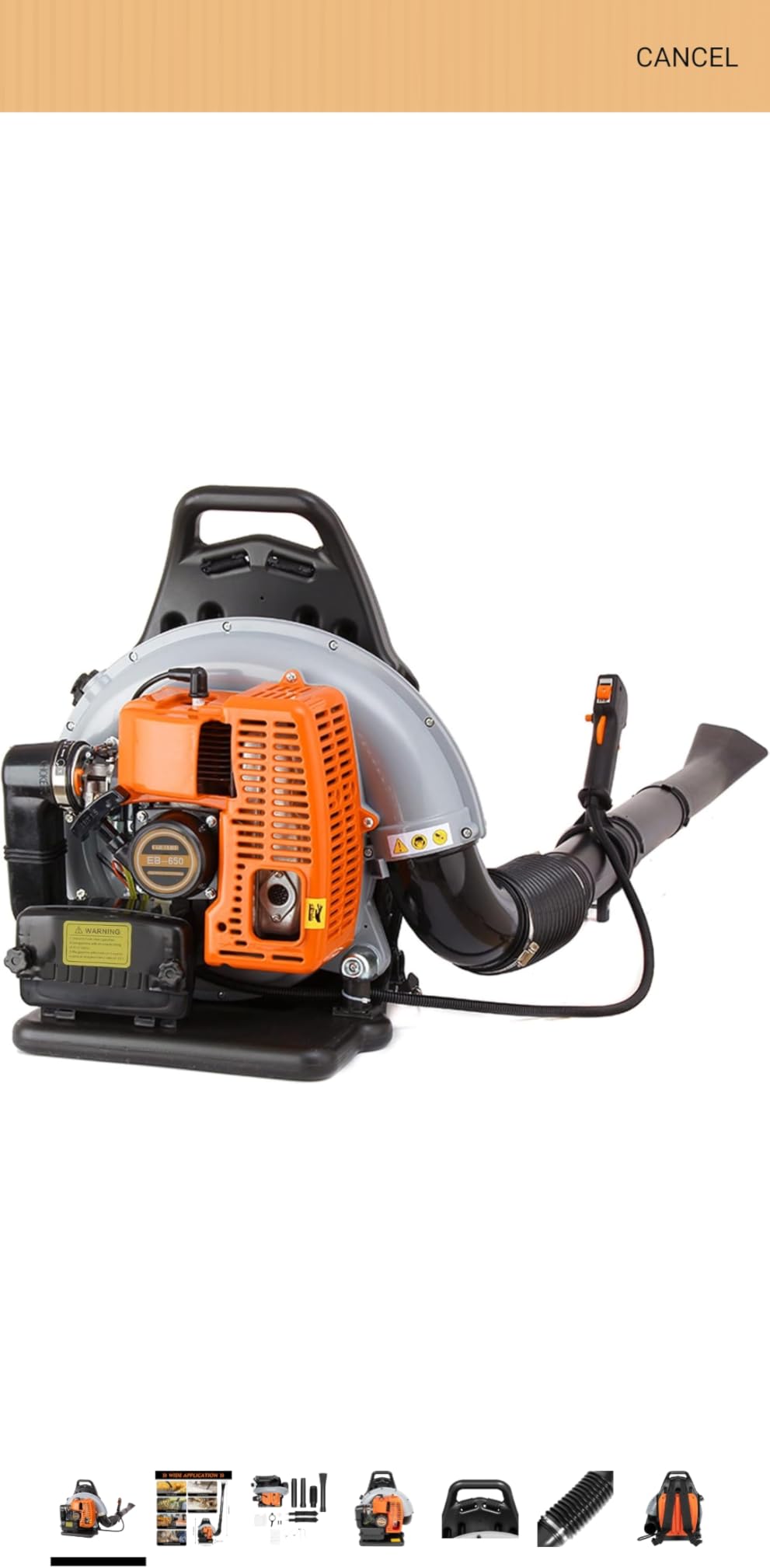 Backpack Gas Powered Leaf Blower, Commercial 2.7kW 850CFM 63CC 4.3HP 2-Stroke Powerful Lightweight Gasoline Grass Lawn Blower w/Harness Air-Cooled & 1.8L Fuel Tank customer photo 1