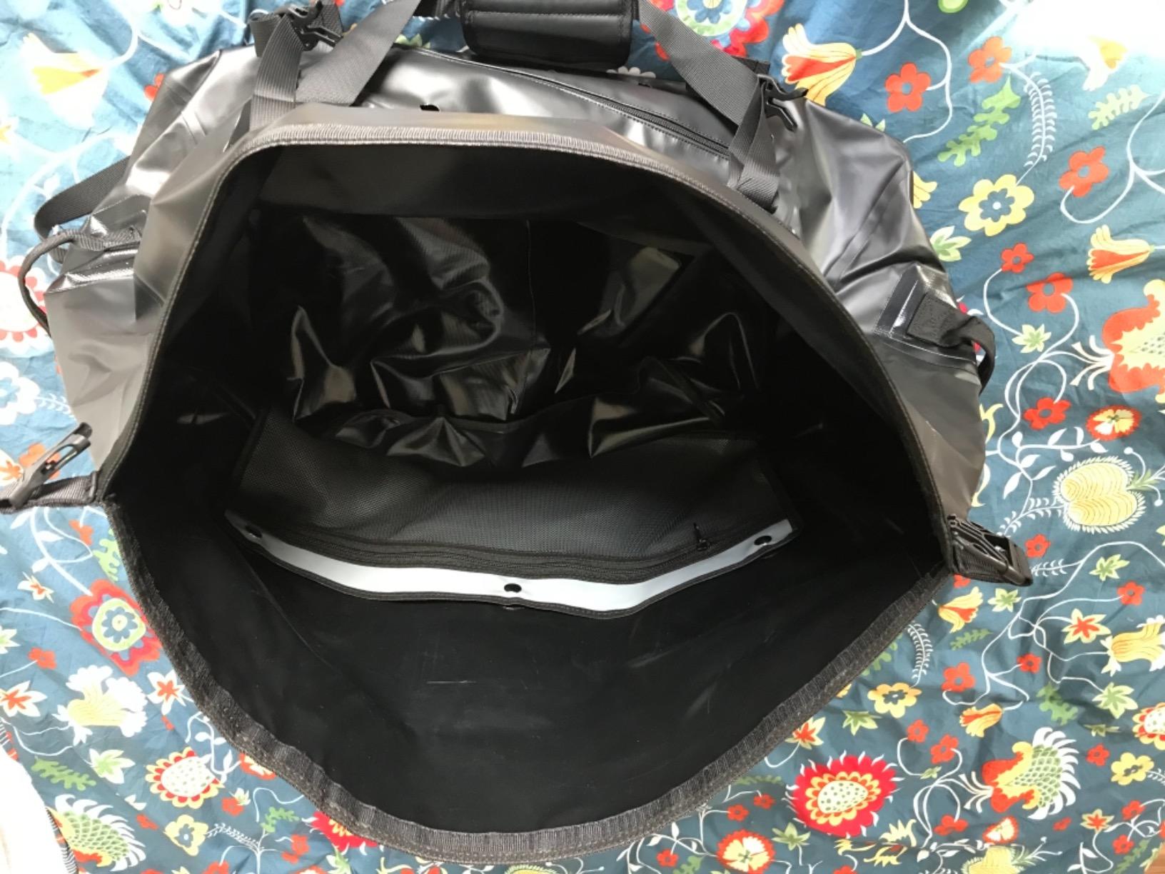 Gonex Waterproof Duffel Bag, 40L/60L/80L Roll-Top Travel Kayaking Dry Bag | Heavy Duty 600D PVC, Wet Pocket, Removable Interior Storage Pocket, Shoulder & Hand Carry, Paddleboarding, Camping, Motorcycle customer photo 2