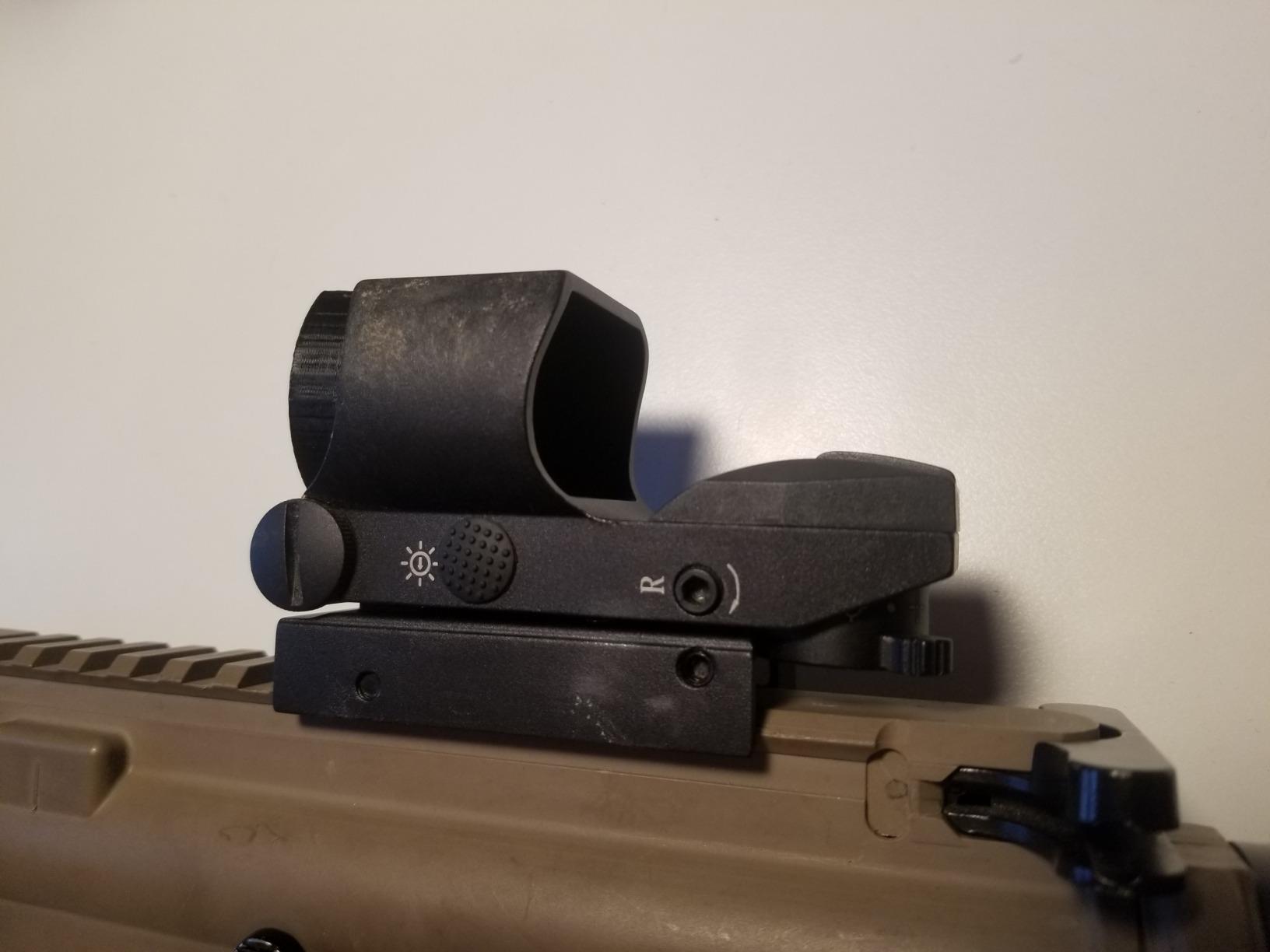 Feyachi Reflex Sight, Multiple Reticle System Red Dot Sight with Picatinny Rail Mount, Absolute Co-Witness customer photo 1