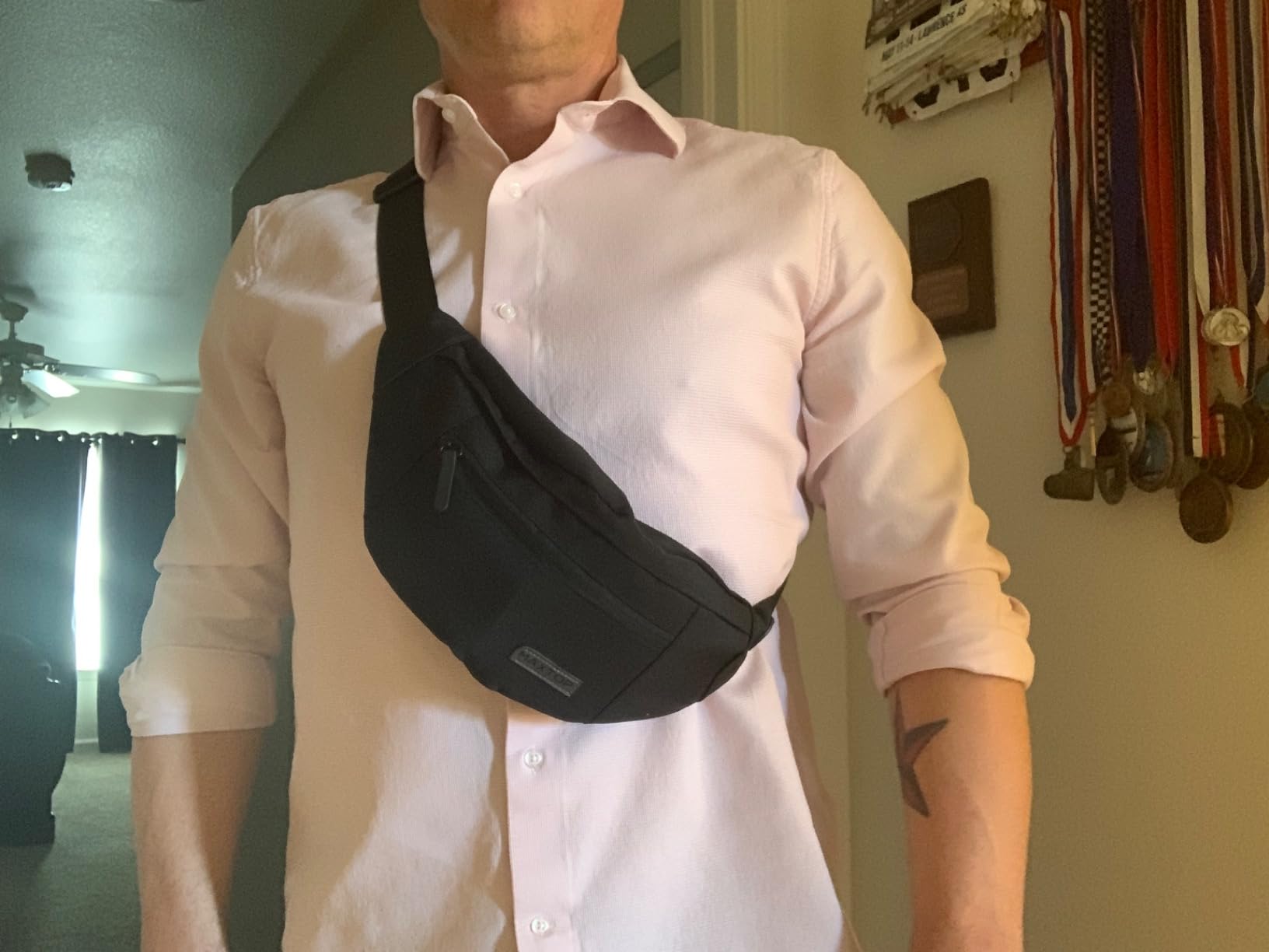 Large Crossbody Fanny Pack for Women Men Shoulder Sling Bag Fit All Phones customer photo 1