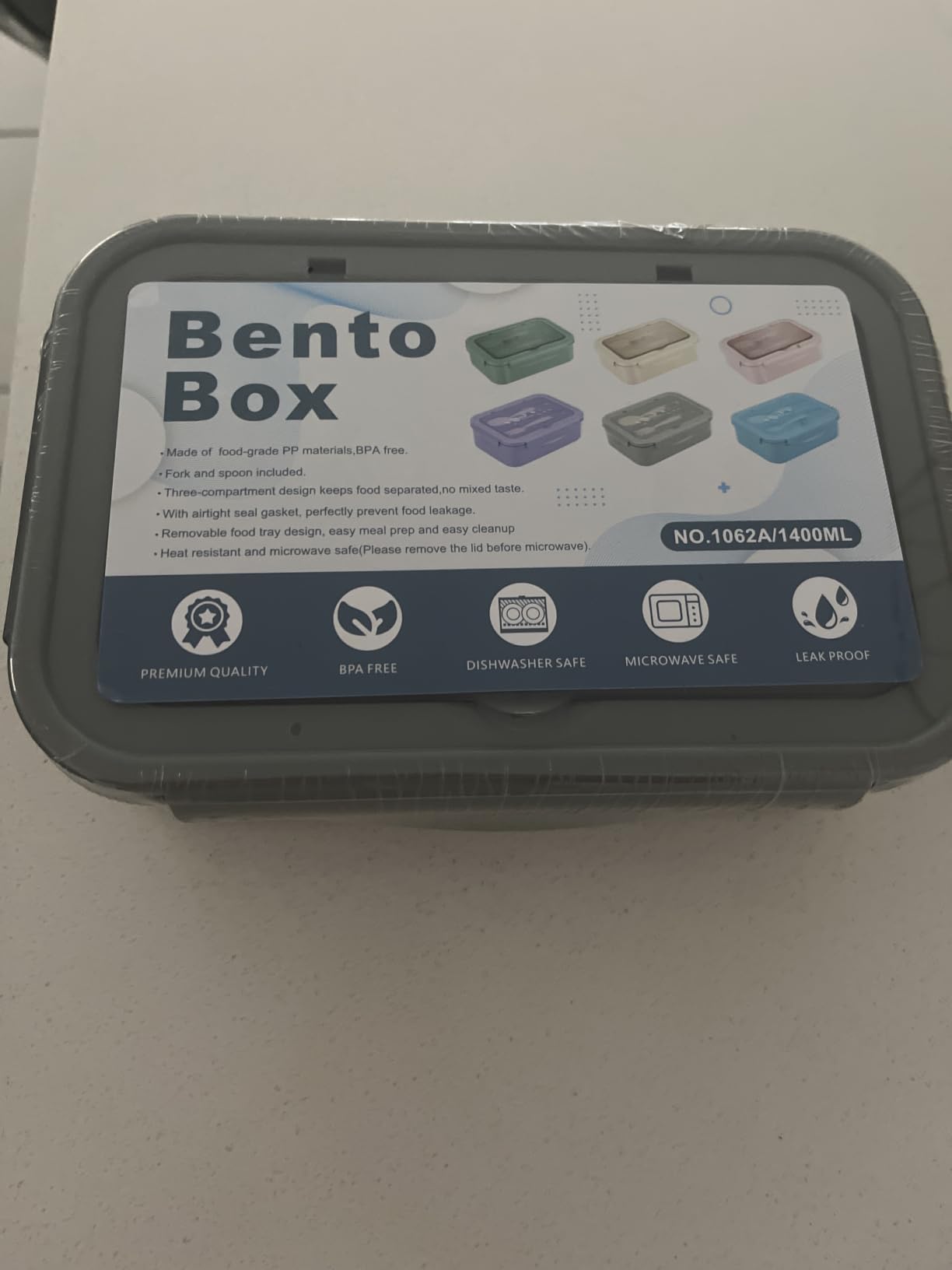 LOVINA Bento Boxes for Adults - 1100 ML Bento Lunch Box For Kids Childrens With Spoon & Fork - Durable for On-the-Go Meal, BPA-Free and Food-Safe Materials customer photo 2