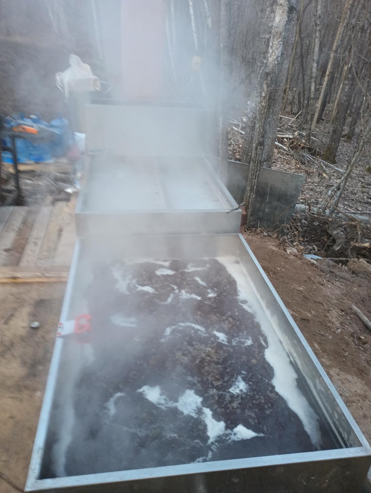 VBENLEM Maple Syrup Evaporator Pan 48x24x9.5 Inch Stainless Steel Maple Pan with Valve for Boiling Maple Syrup customer photo 1