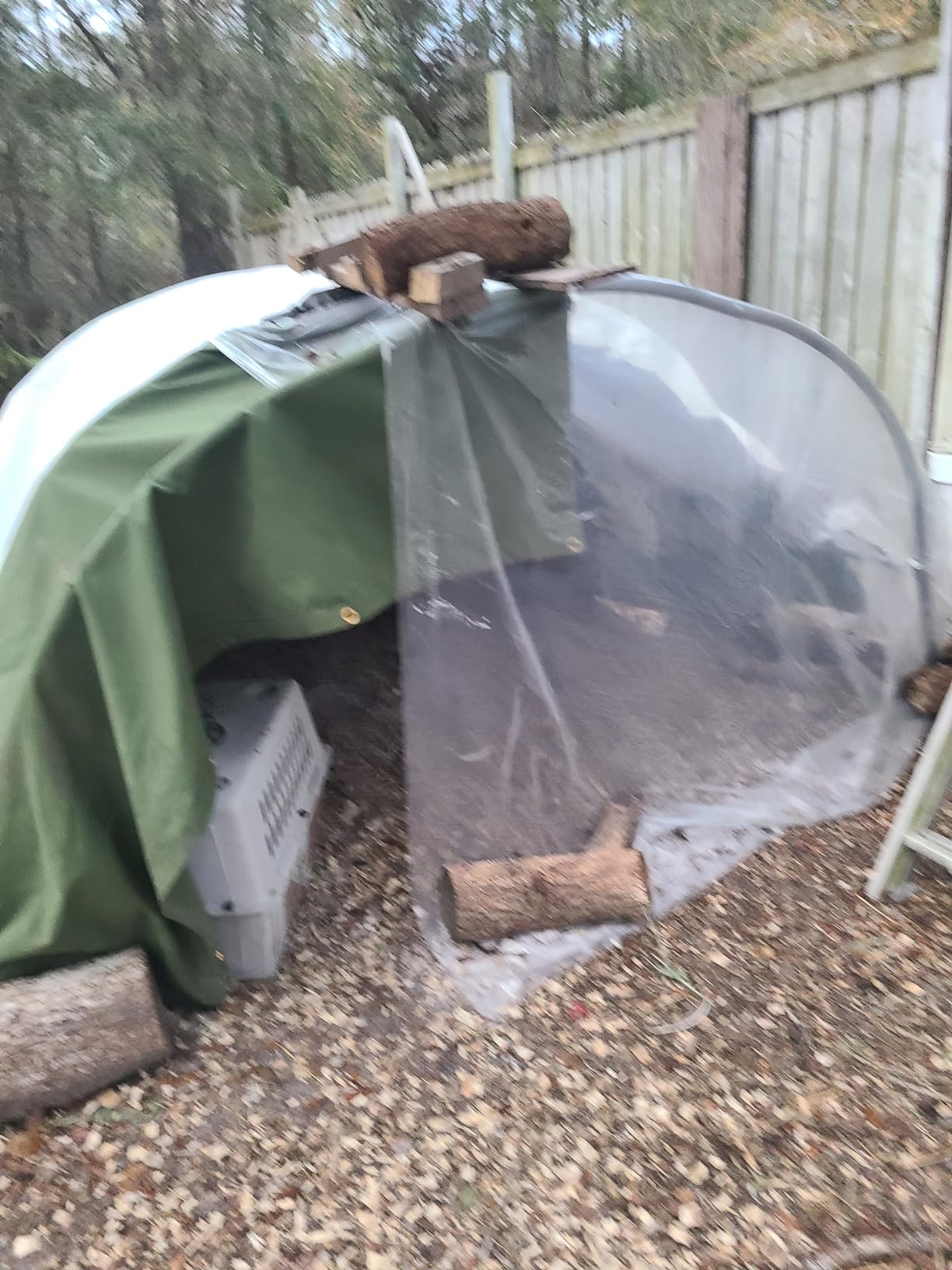 ShelterLogic 8' x 10' x 5' Small Round Livestock and Agricultural Storage and Shade Shelter Kit customer photo 2