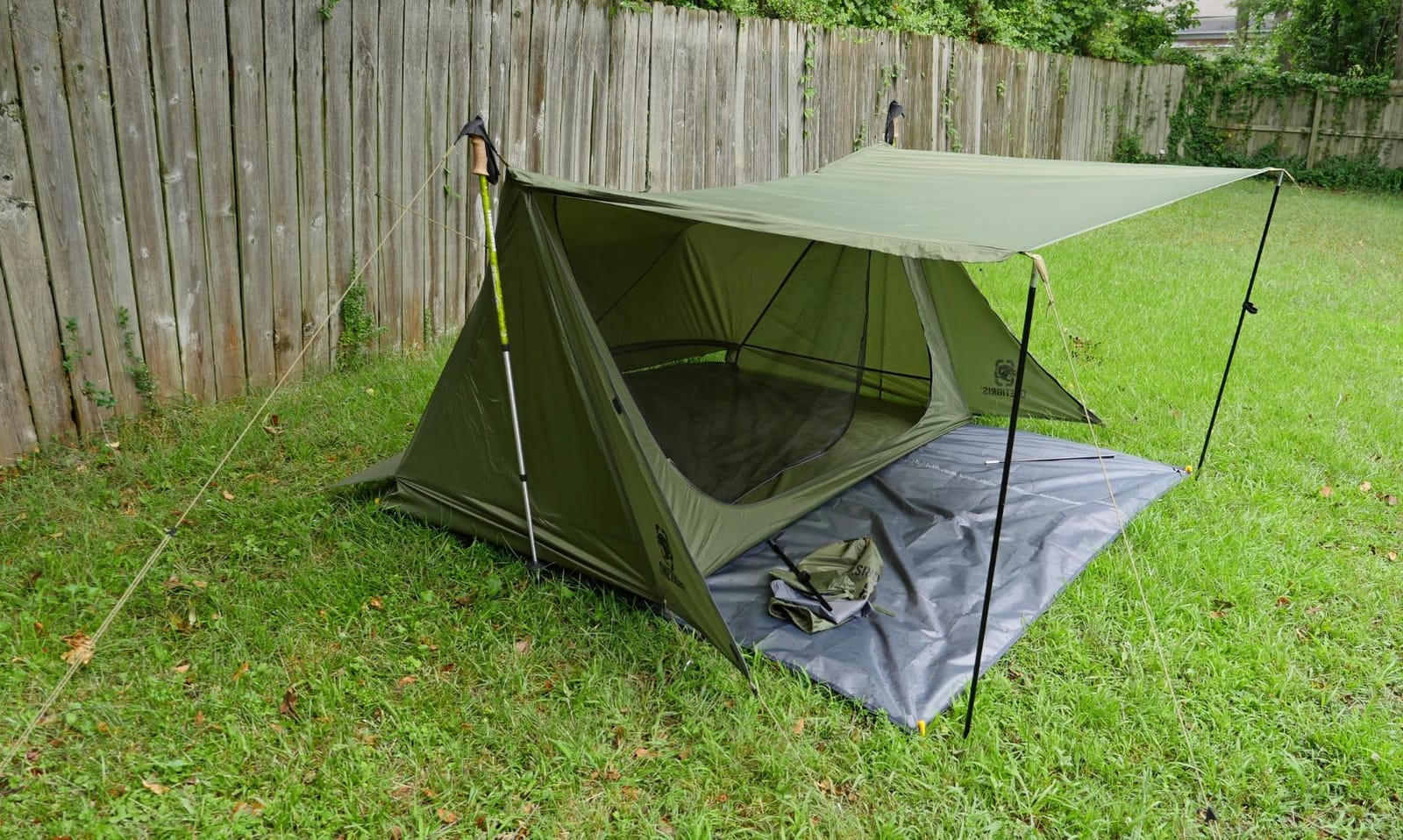 OneTigris Backwoods Bungalow Bushcraft Shelter 2.0, Ultralight Backpacking Tent with Porch for Camping Hiking Backpacking Motorcycle Kayak Bushcrafters customer photo 2