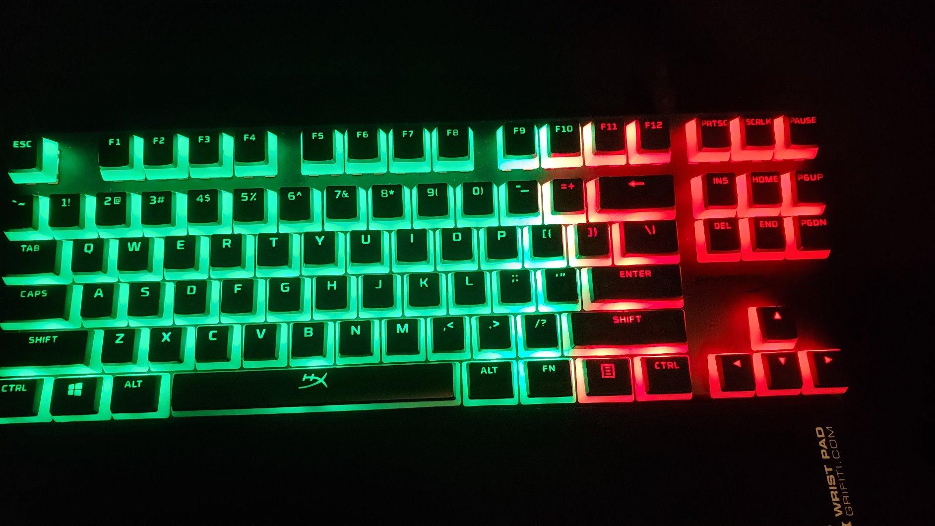 HyperX Alloy Origins Core - Tenkeyless Mechanical Gaming Keyboard, Software Controlled Light & Macro Customization, Compact Form Factor, RGB LED Backlit, Linear HyperX Red Switch, Black customer photo 1