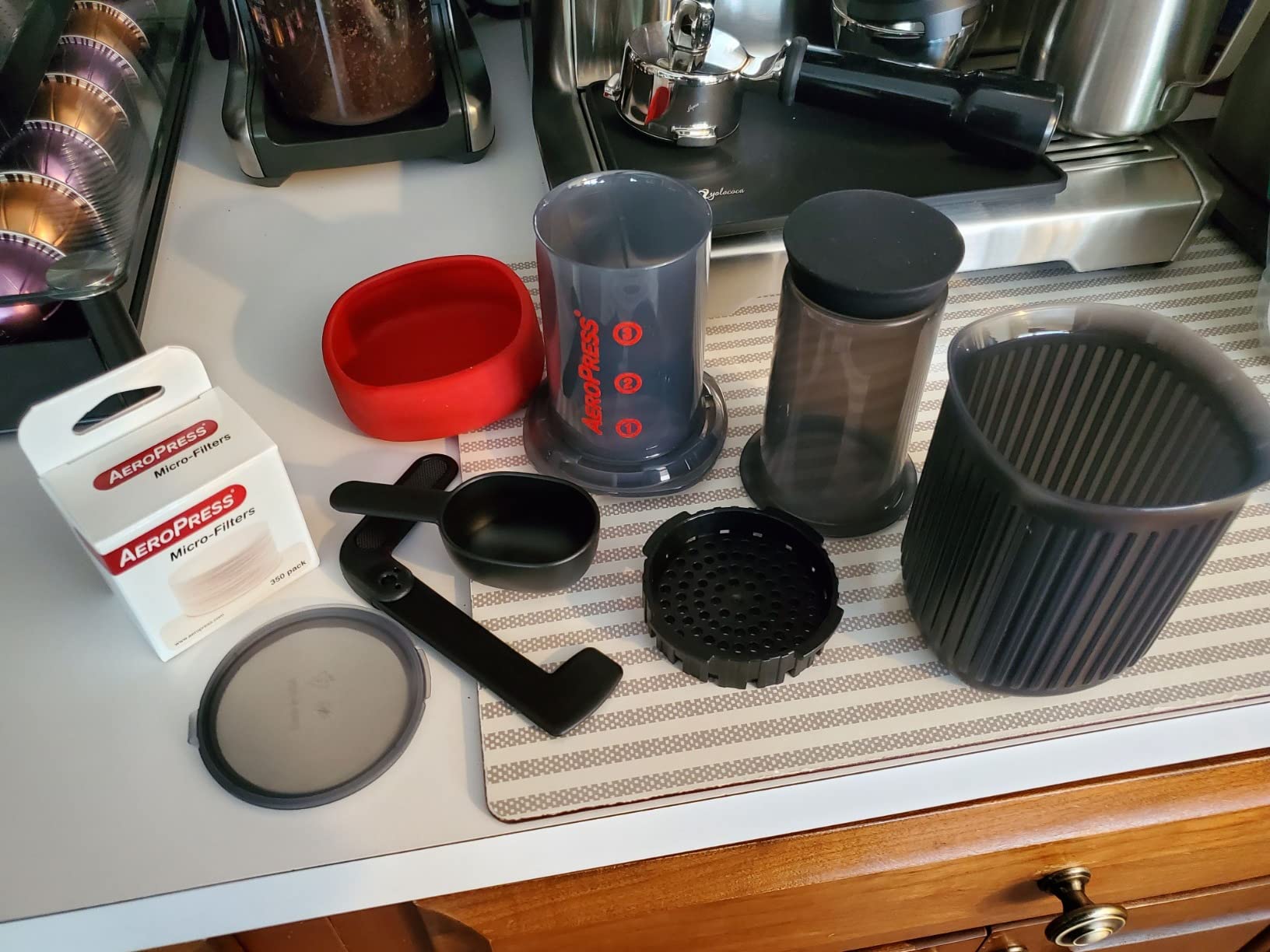AeroPress Go Extra Small Portable Coffee Maker Kit | Travel, Hiking & Camping, All-in-One French Press, Pour-Over & Espresso Style Manual Brewer, 2 Min Brew customer photo 2