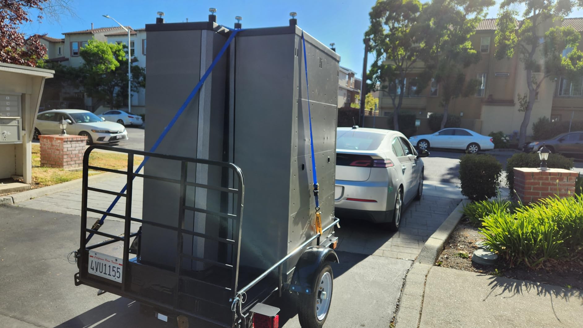 DK2 4 ft. x 6 ft. Single Axle Black UV Powder Coated Open Rail Utility Trailer customer photo 2