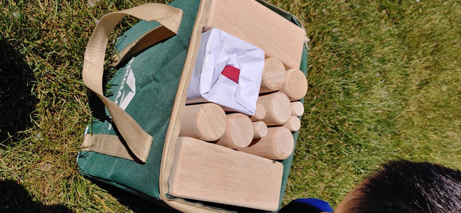 ApudArmis Kubb Yard Game Set, Viking Chess Outdoor Clash Toss Yard Game with Carrying Case customer photo 1