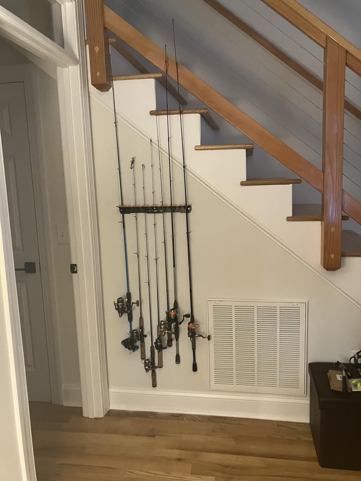 KastKing V15 Vertical Fishing Rod Holder, Wall Mounted Fishing Rod Rack, Store 15 Rods customer photo 1