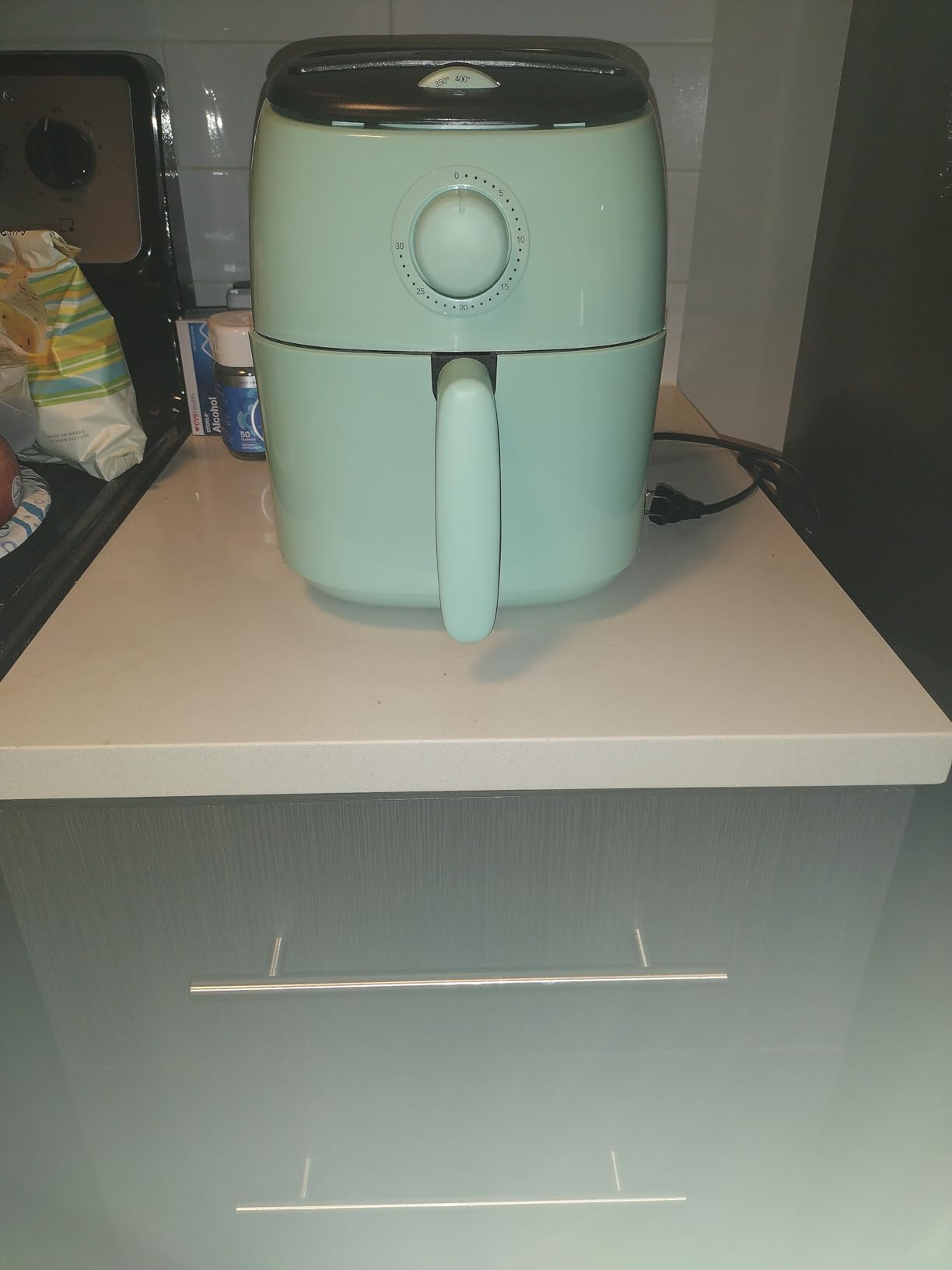 Dash Tasti-Crisp Air Fryer, 2.6 Quart, Aqua | Small Compact Basket Style Air Fryer, One or Two People, Auto Shut Off, Easy Dial Controls, Dishwasher Safe Parts customer photo 1