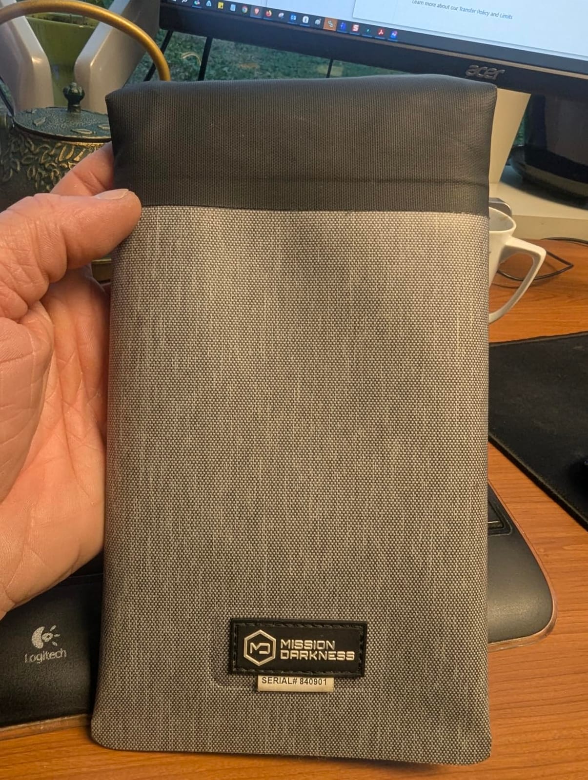 Mission Darkness Dry Shield Faraday Phone Sleeve // Slim Waterproof Dry Bag for Cell Phones + RF Shielding Liner // Signal Blocking, Anti-tracking, EMP Shield, Data Privacy, Electronic Device Security customer photo 1