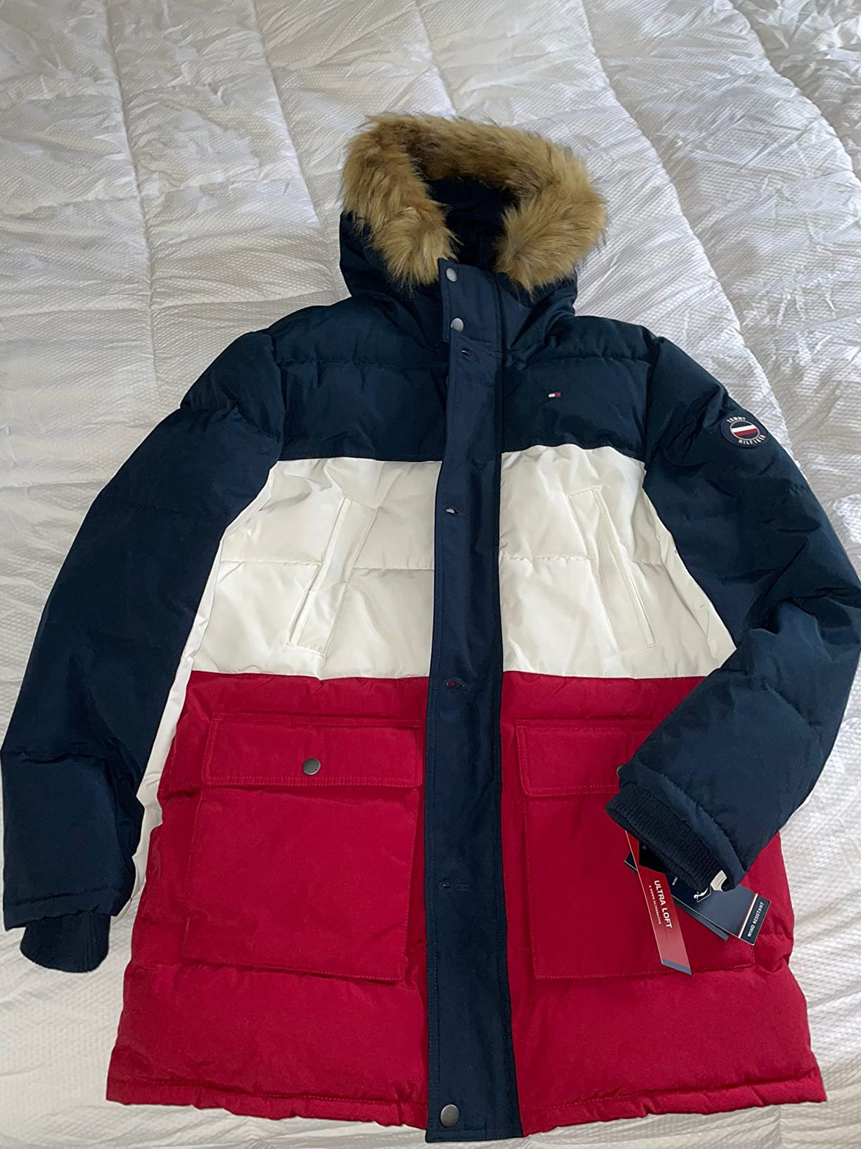 Tommy Hilfiger Men's Arctic Cloth Full Length Quilted Snorkel Jacket customer photo 2