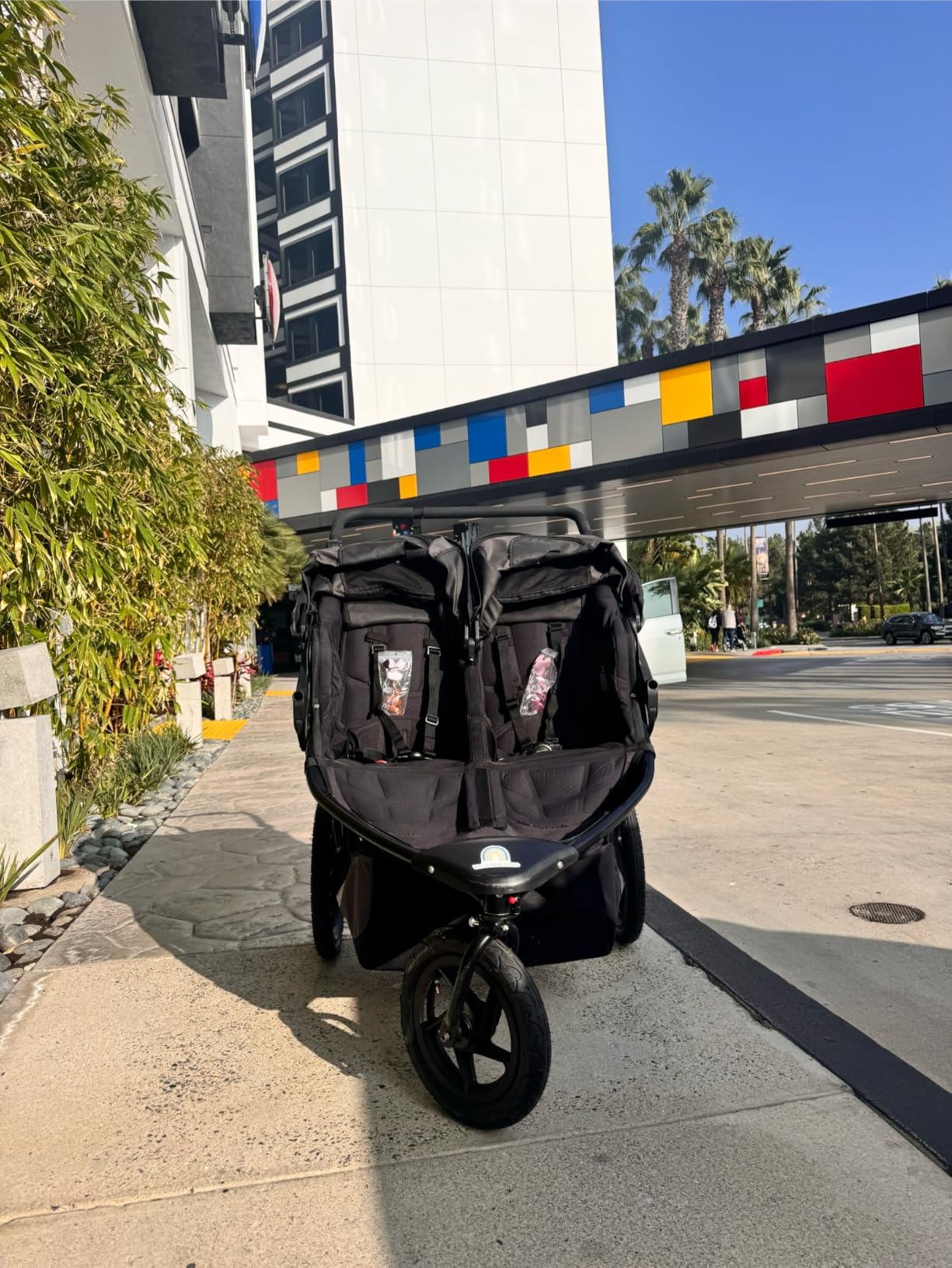 BOB Gear Revolution Flex 3.0 Jogging Stroller - Graphite Black | Versatile Jogger Stroller; All Terrain Stroller With Mountain-Bike-Style Suspension & Air-Filled Tires; Car Seat Compatible customer photo 2