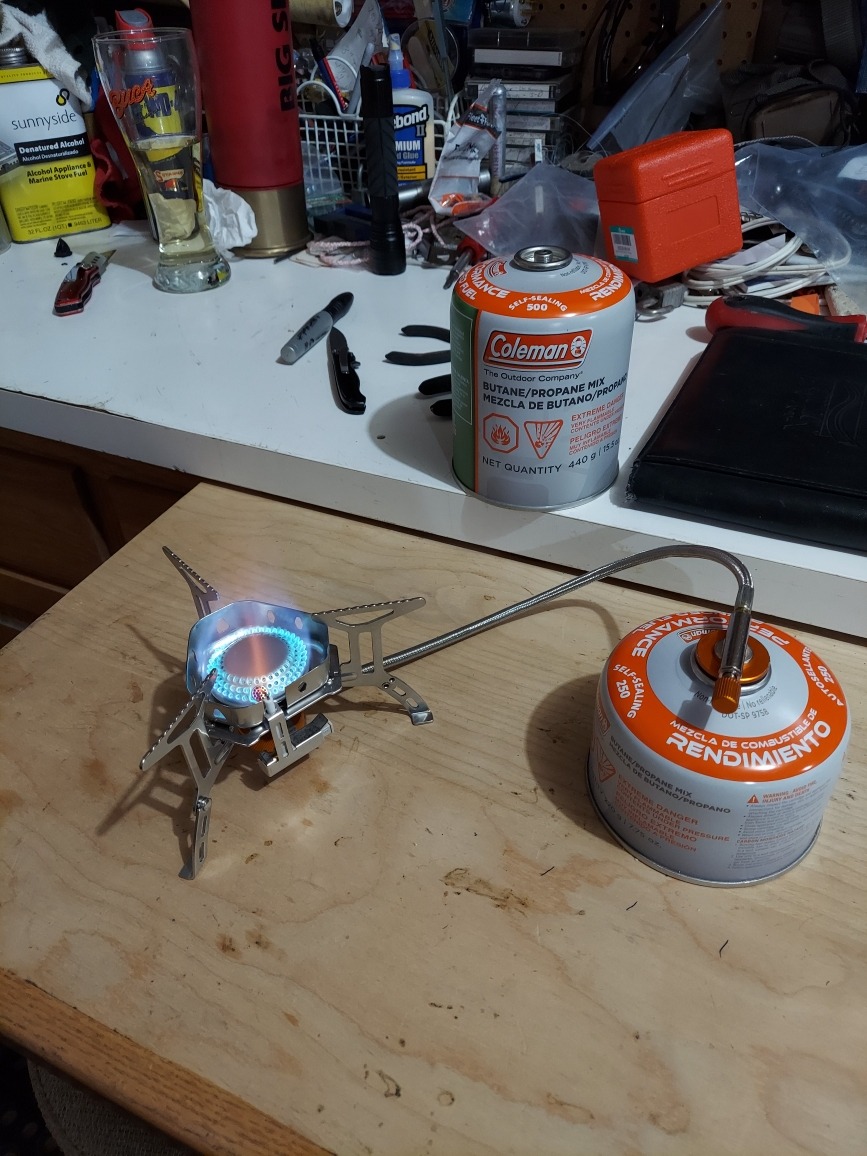 Odoland 3500W/6800W Windproof Camp Stove Camping Gas Stove with Fuel Canister Adapter, Piezo Ignition, Carry Case, Portable Collapsible Stove Burner for Outdoor Backpacking Hiking and Picnic customer photo 2