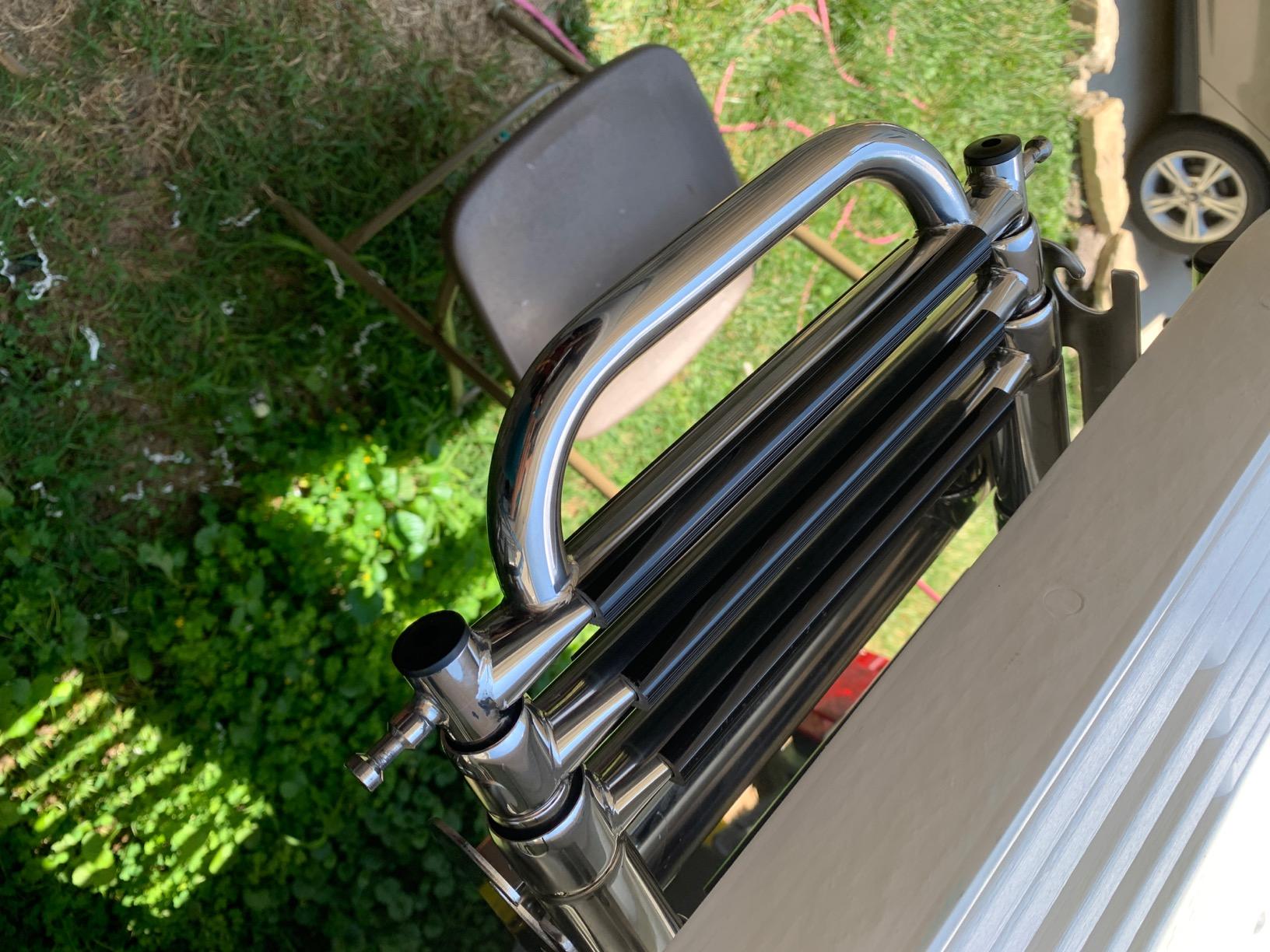 3-4 Step Ladder Under Platform Slide Mount Boat Boarding Ladder, Telescoping Ladder with a Carry Handle and Mounting Screws, Press-Type Spring Latch (3 Steps) customer photo 1