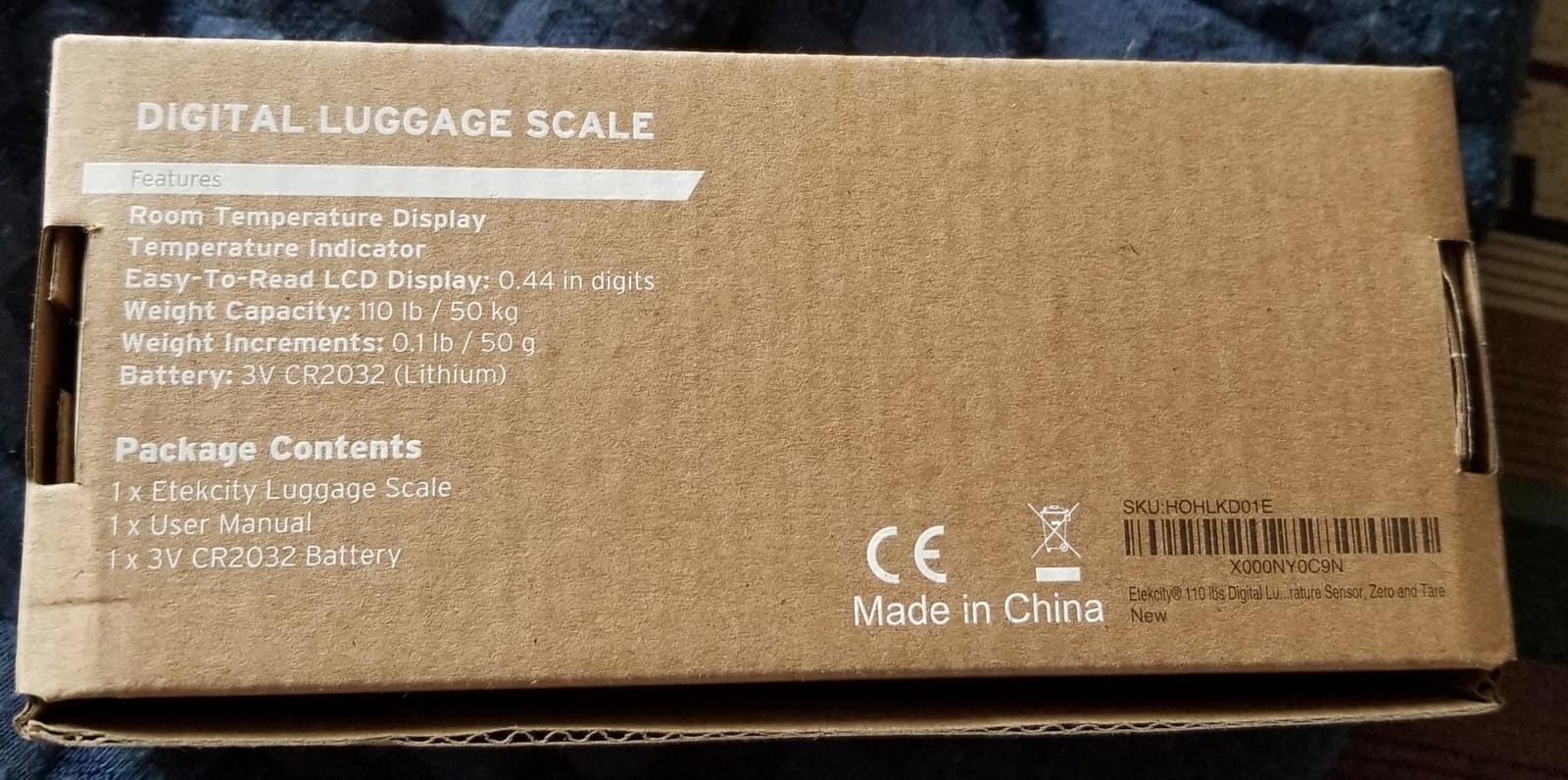 Etekcity Luggage Scale, Digital Suitcase Weight Scale for Travel, 110 lb customer photo 1