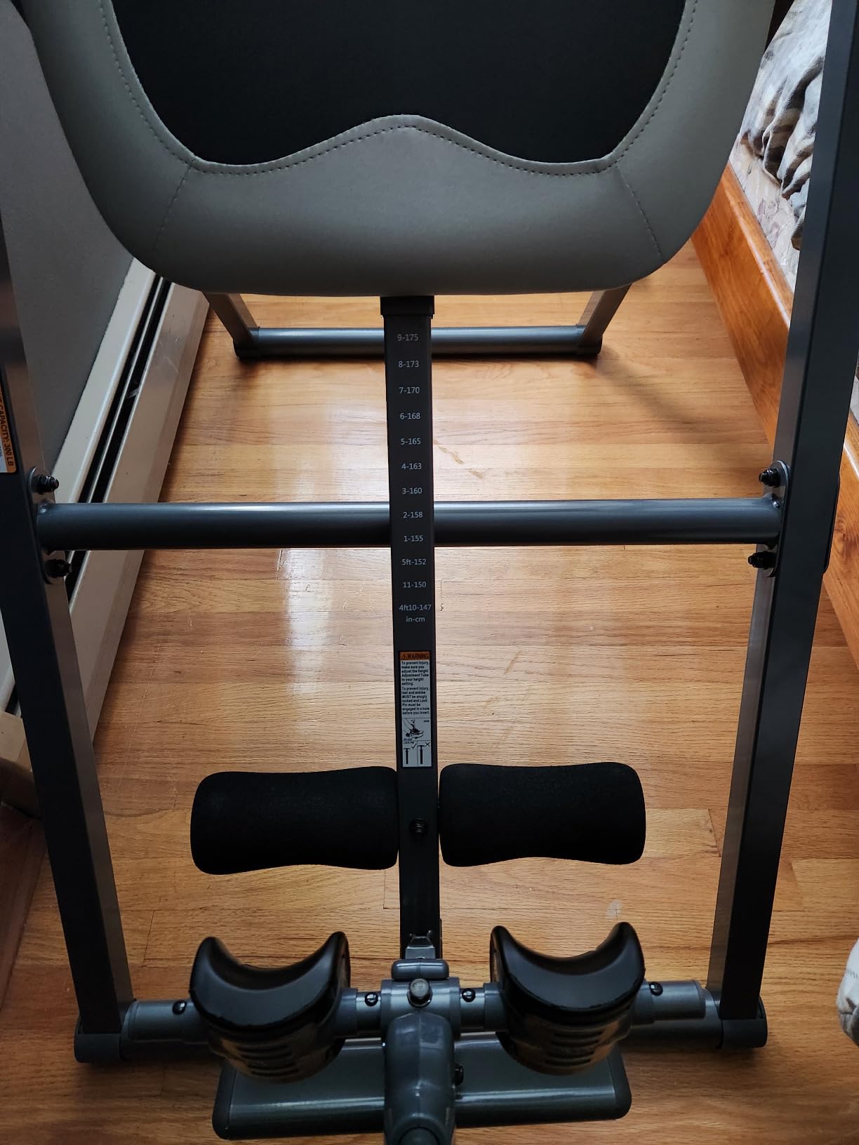 Innova Health and Fitness Inversion Table with Adjustable Headrest, Reversible Ankle Holders, and 300 lb Weight Capacity customer photo 2