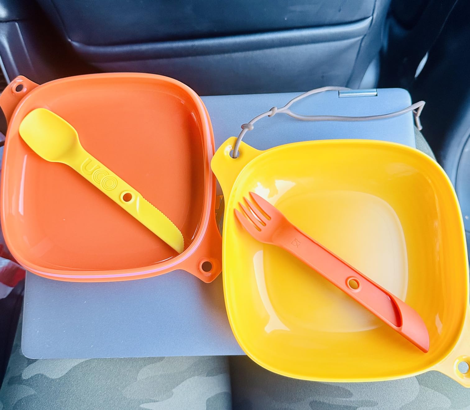 UCO Camping Mess Kit with Bowl, Plate, Collapsible Cup, and Switch Camping Spork customer photo 1
