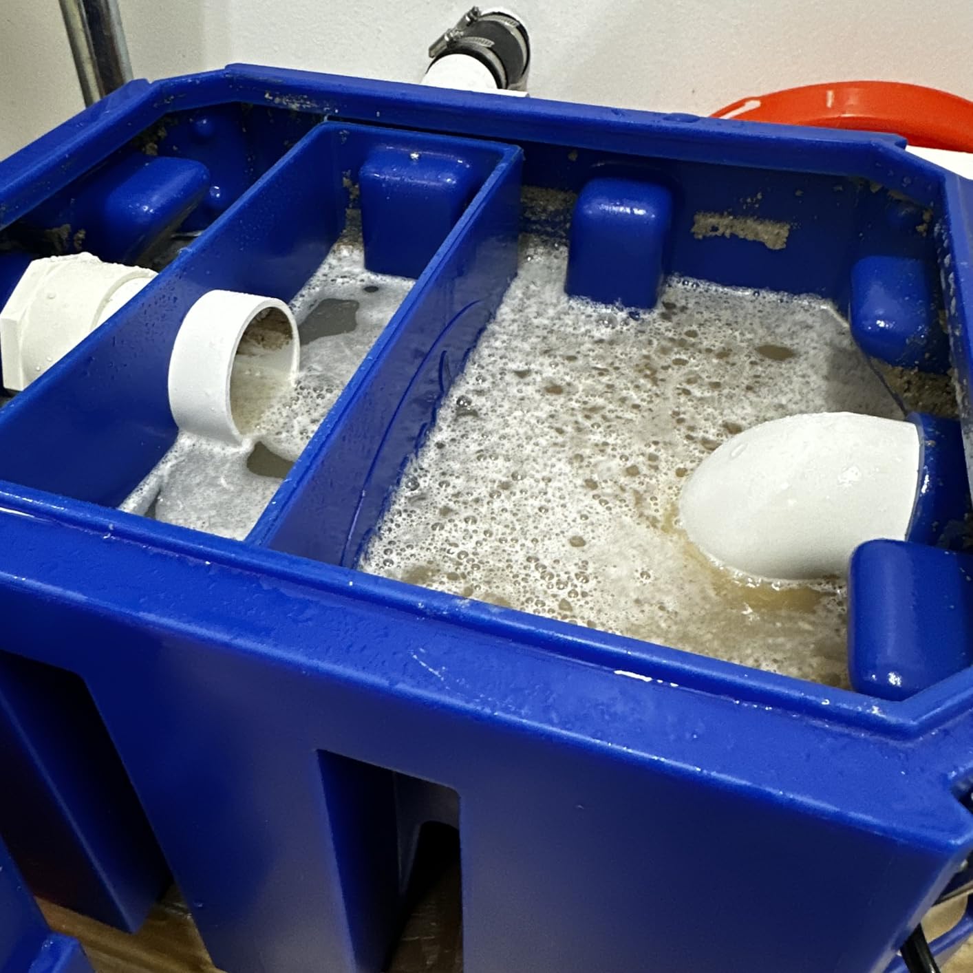 BESEDER Grease Trap Plastic 4 GPM Commercial Under Sink Grease Trap, Grease Interceptor ASME Certified for Restaurant Kitchen customer photo 1