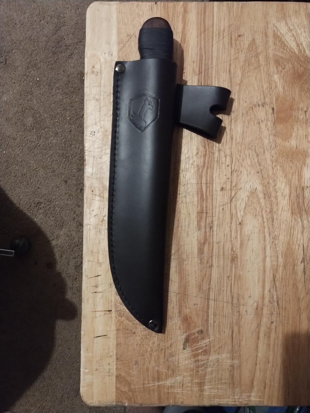 Condor Wayfinder Bushcraft Knife - 1095 High Carbon Steel - Walnut Handle - Small Fixed Blade Knife with Leather Sheath - 3mm Thick - 5.3in Blade - 9.9oz customer photo 2
