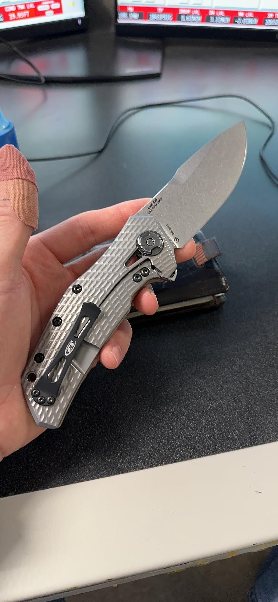 Zero Tolerance 0308 Folding Knife, Premium CPM 20CV Blade Steel, Manual KVT Opening, Coyote G10 Handle, Made in the USA, 3.7 Inch customer photo 2