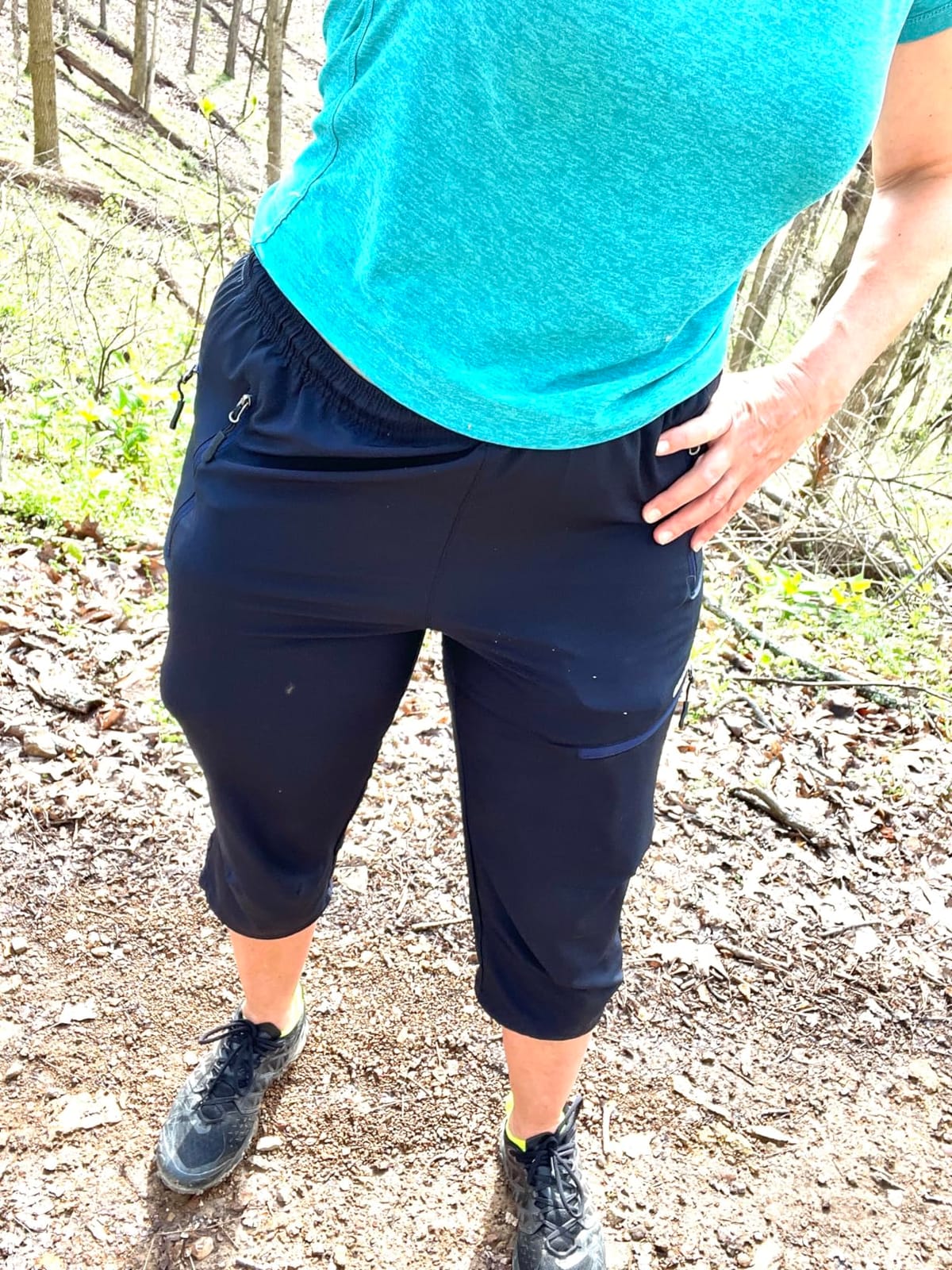 MOCOLY Women's Hiking Cargo Pants Waterproof Lightweight Outdoor UPF 50+ customer photo 1