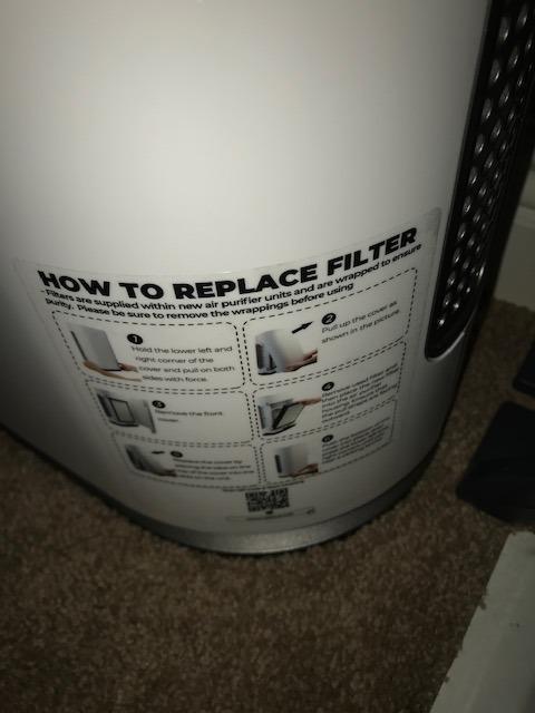 AZEUS Air Purifier for Wildfire Smoke, UV-C HEPA for Home Large Room, White, HEPA captures 99.97% ash, PM2.5 & pet dander, smoke filter, Ionic, Covers 2160 sq ft, Smart sensor, Quiet mode, Filter alert customer photo 2