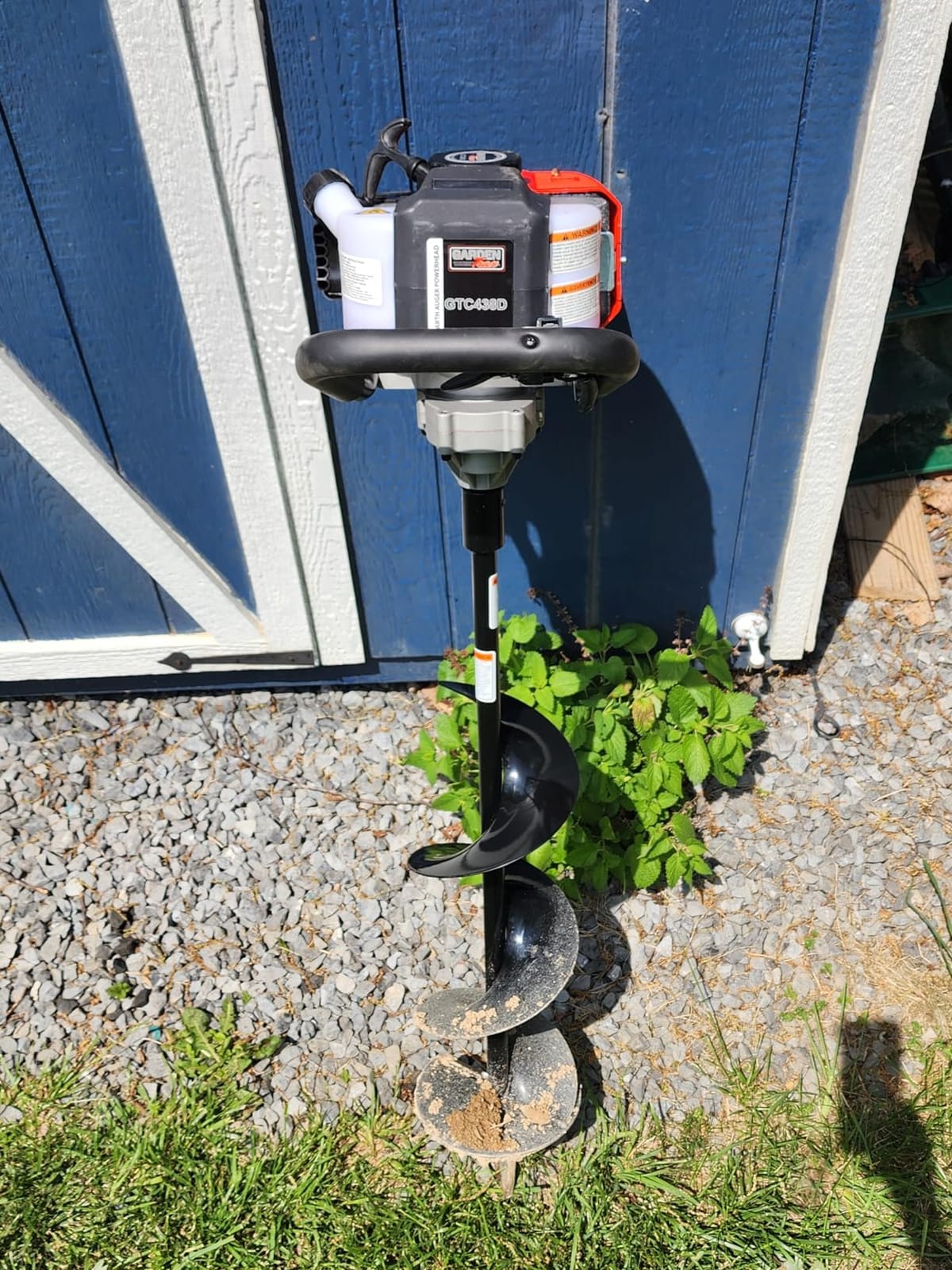GardenTrax Earth Auger Combo 43cc 2cycle Powerhead with 8 Inch Auger Drill Bit EPA Compliant customer photo 1