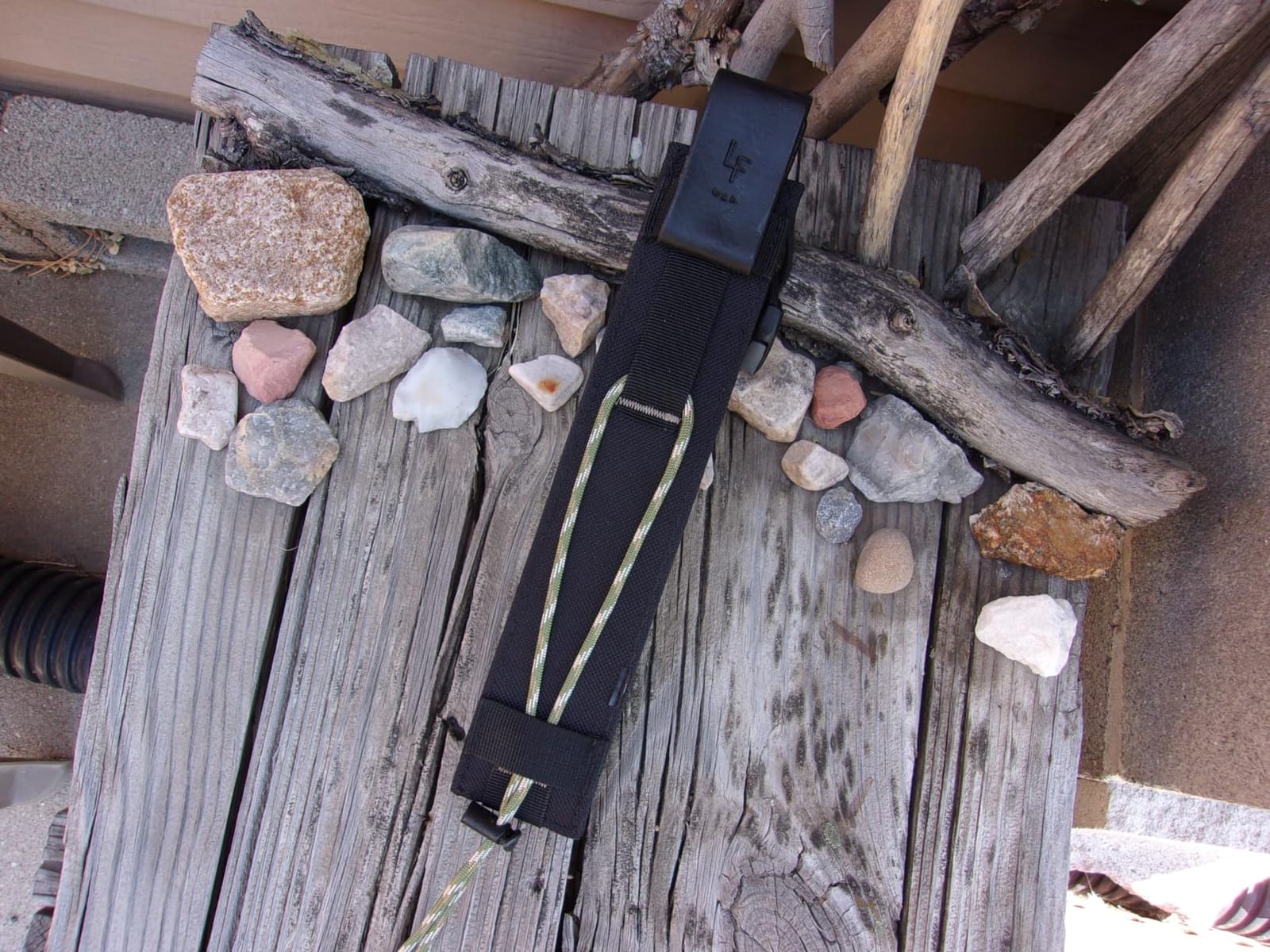 Gerber Ultimate Fixed Blade Knife w/Sheath, Knife Sharpener, Ferro Rod | Bushcraft & hunting knife, combo edge blade, whistle, sheath with integrated sharpener, fire starter, camping EDC tool customer photo 2