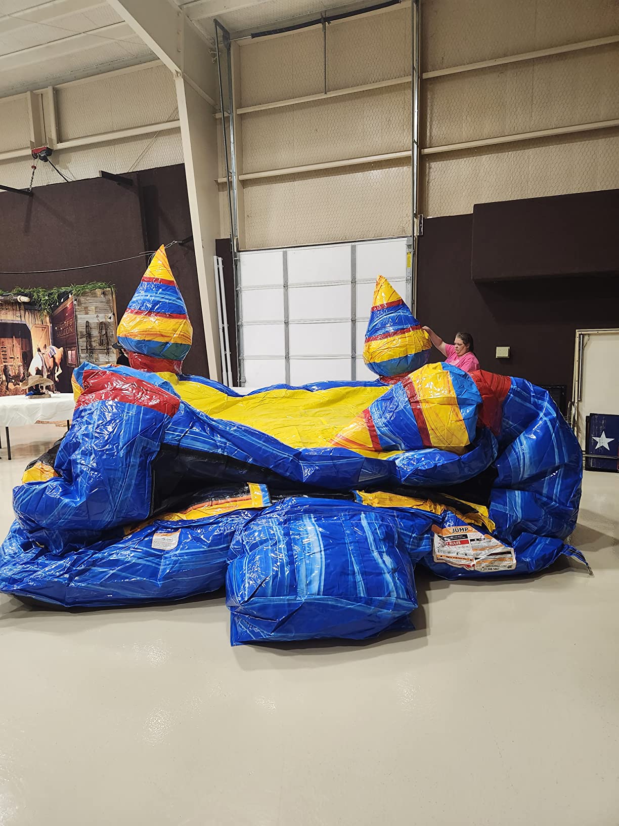 JumpOrange 13'x13'x16' Melting Arctic Bounce House with Blower & Basketball Hoop; 15oz Commercial Grade PVC Vinyl, Inflatable Jumper for Kids and Adults, Rental Use, Indoor & Outdoor Play customer photo 2