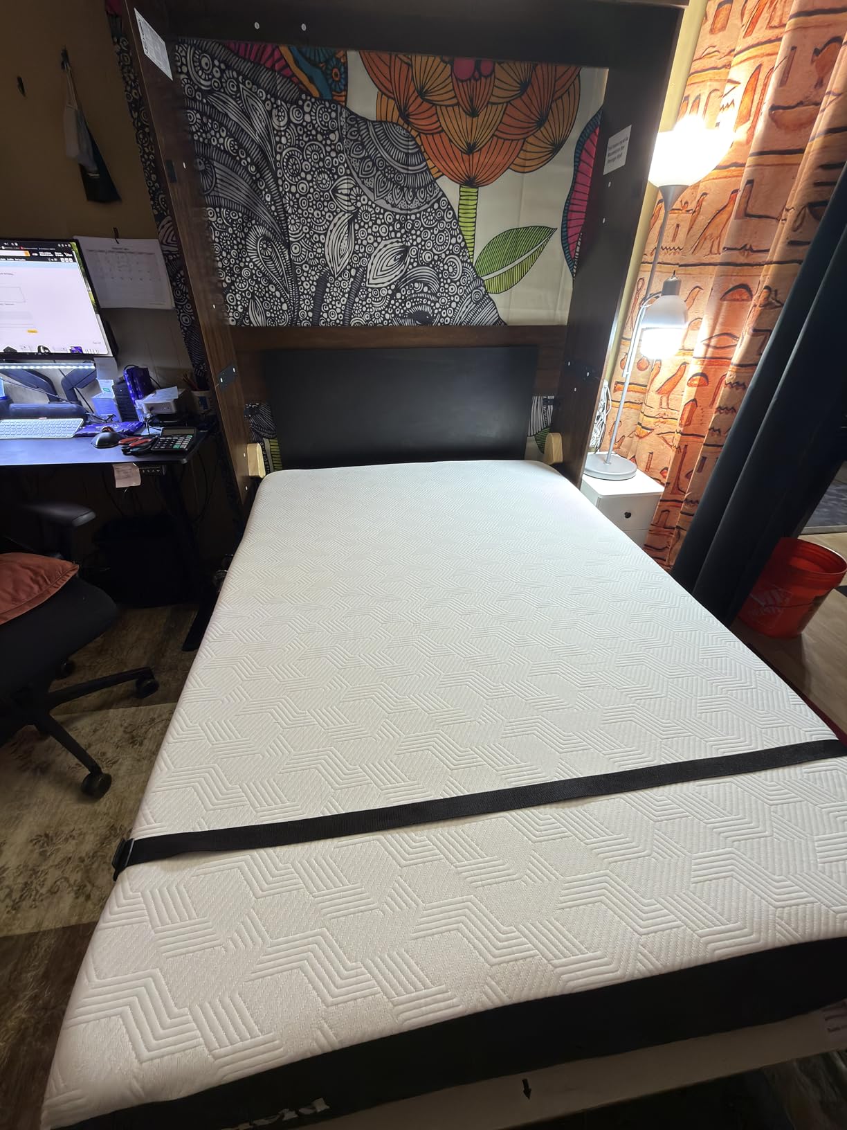 Lucid 12 Inch Plush Gel Memory Foam Mattress - Bamboo Charcoal & Cooling Gel - Fiberglass Free - Bed in a Box - CertiPUR-US Certified - Queen Size customer photo 2