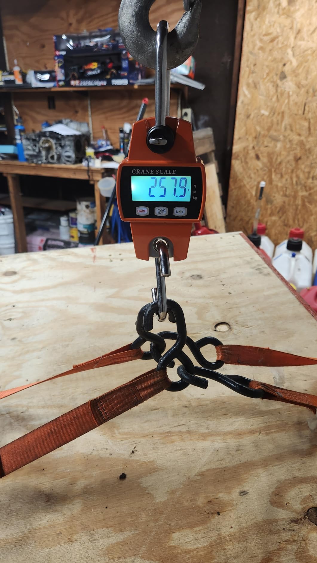 RoMech 660lb Digital Hanging Scale with Cast Aluminum Case, Handheld 300Kg Mini Crane Scale with Hooks for Farm Hunting Fishing Outdoor (Orange) customer photo 2
