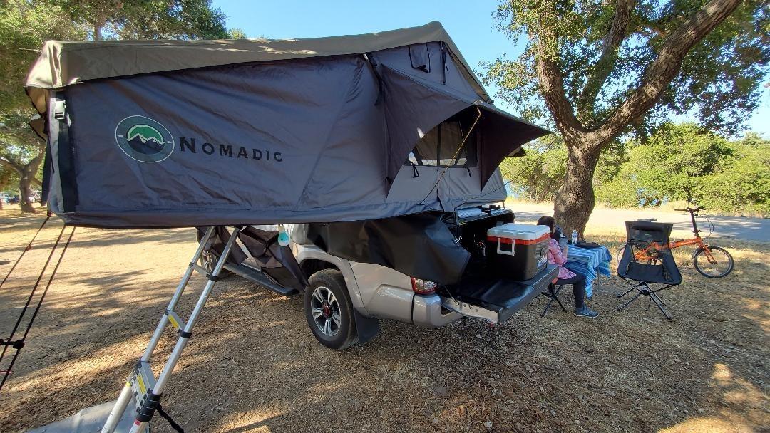Extended Soft Shell Rooftop Tent, 2-Person - Overland Vehicle Systems HD Nomadic 2 - Grey Body & Green Rainfly customer photo 1