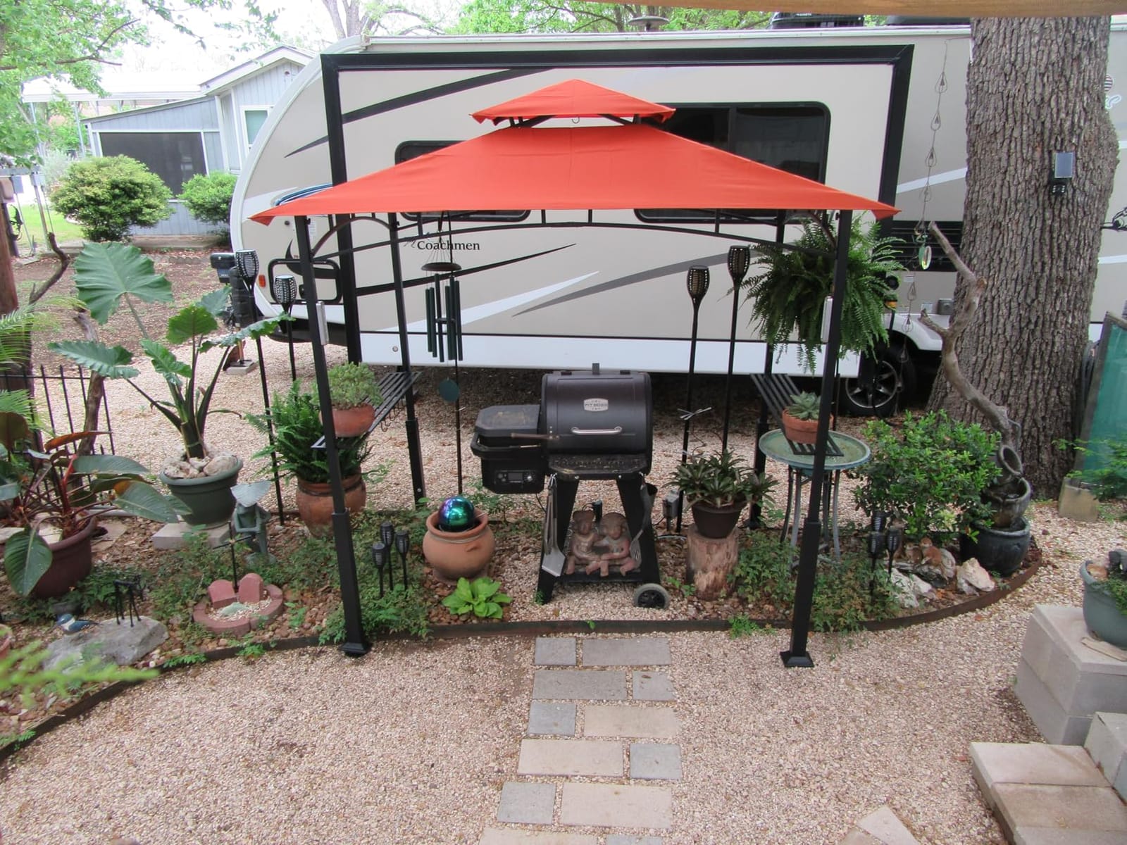 ABCCANOPY 8x5 Grill Gazebo BBQ Shelter with 2 LED Lights, Dark Gray customer photo 2