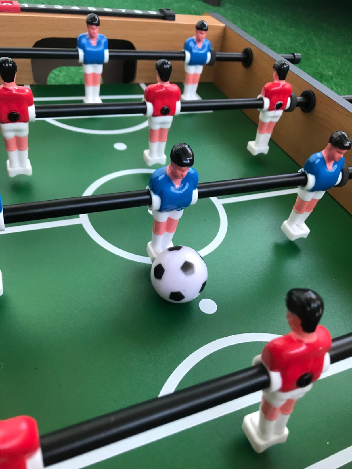 WIN.MAX Mini Foosball Table (Upgrade) 20-Inch Adult Size Easy to Store | Foosball Table Top Football/Soccer Game Table Easy to Store customer photo 1