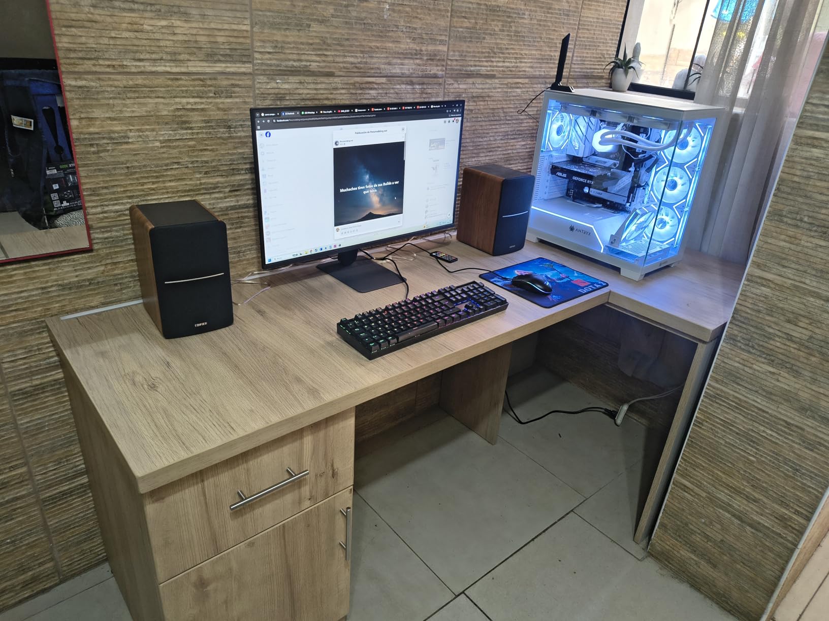 R1280Ts Powered Bookshelf Speakers - 2.0 Stereo Active Near Field Monitors - Studio Monitor Speaker - 42 Watts RMS with Subwoofer Line Out - Wooden Enclosure customer photo 2